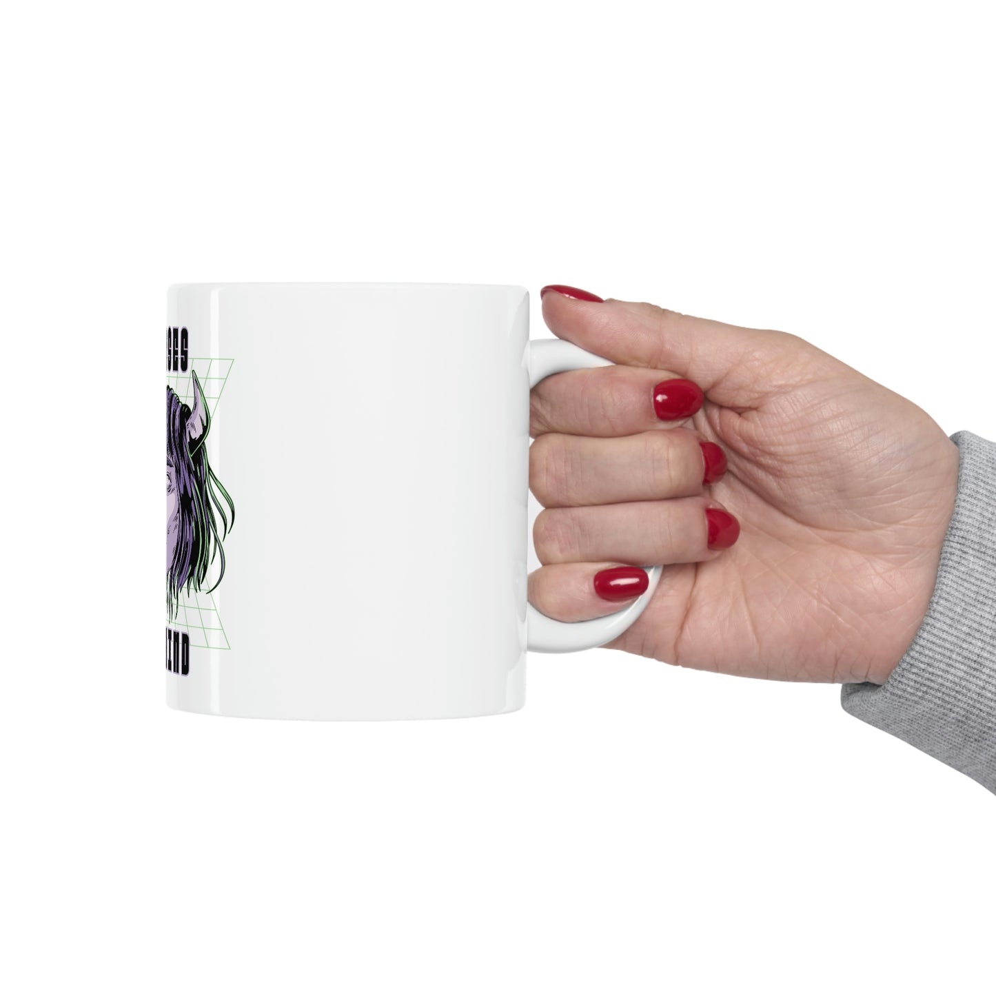 Universes In My Mind Pastel Goth Aesthetic Cyber White Ceramic Mug