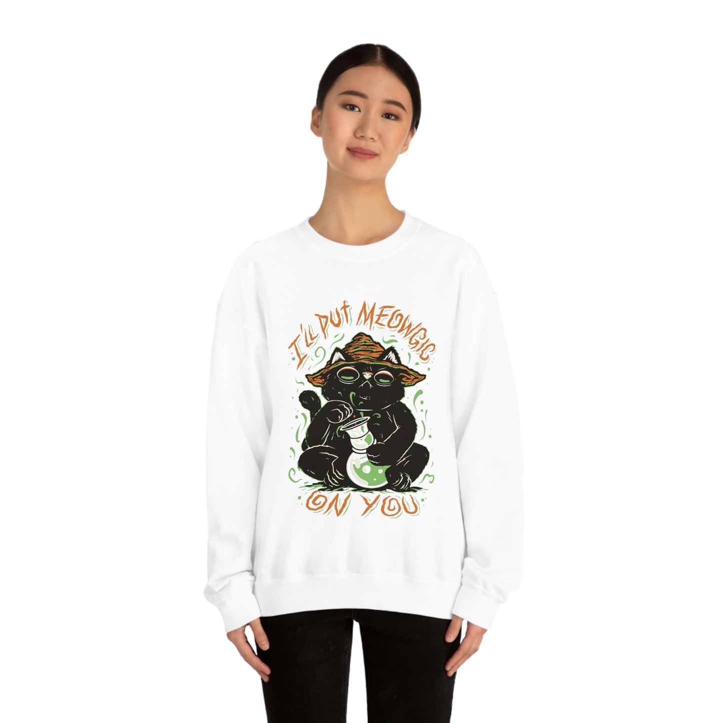 Ill put Meowgic On You Goth Aesthetic Sweatshirt