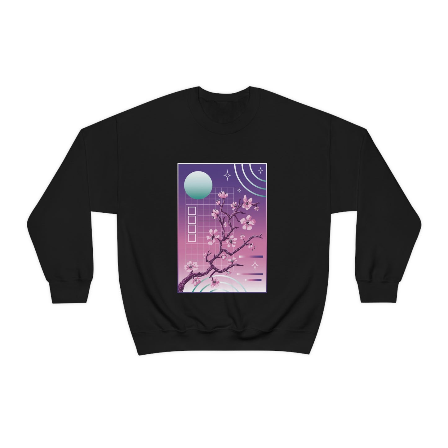 Indie Japanese Art, Japan Streeetwear Retro, Japanese Aesthetic Blossom Sweatshirt