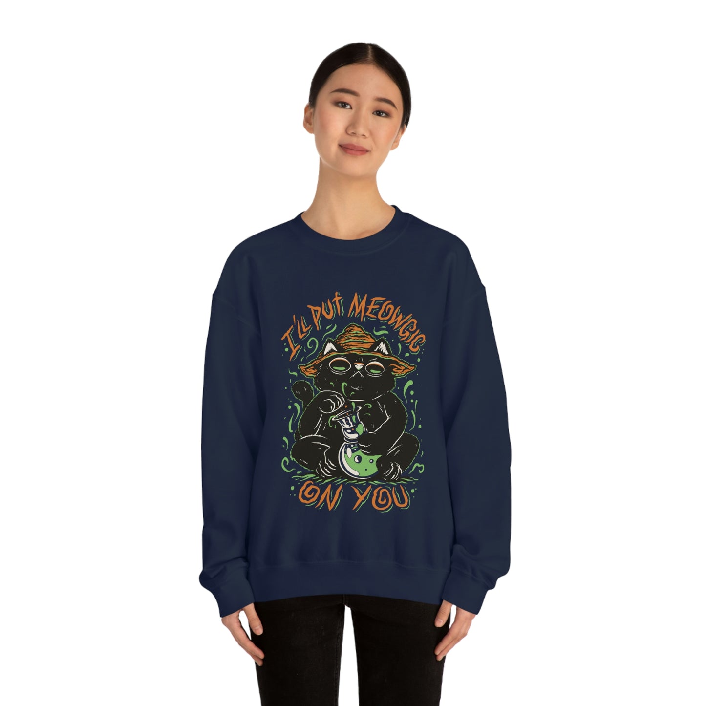 Ill put Meowgic On You Goth Aesthetic Sweatshirt