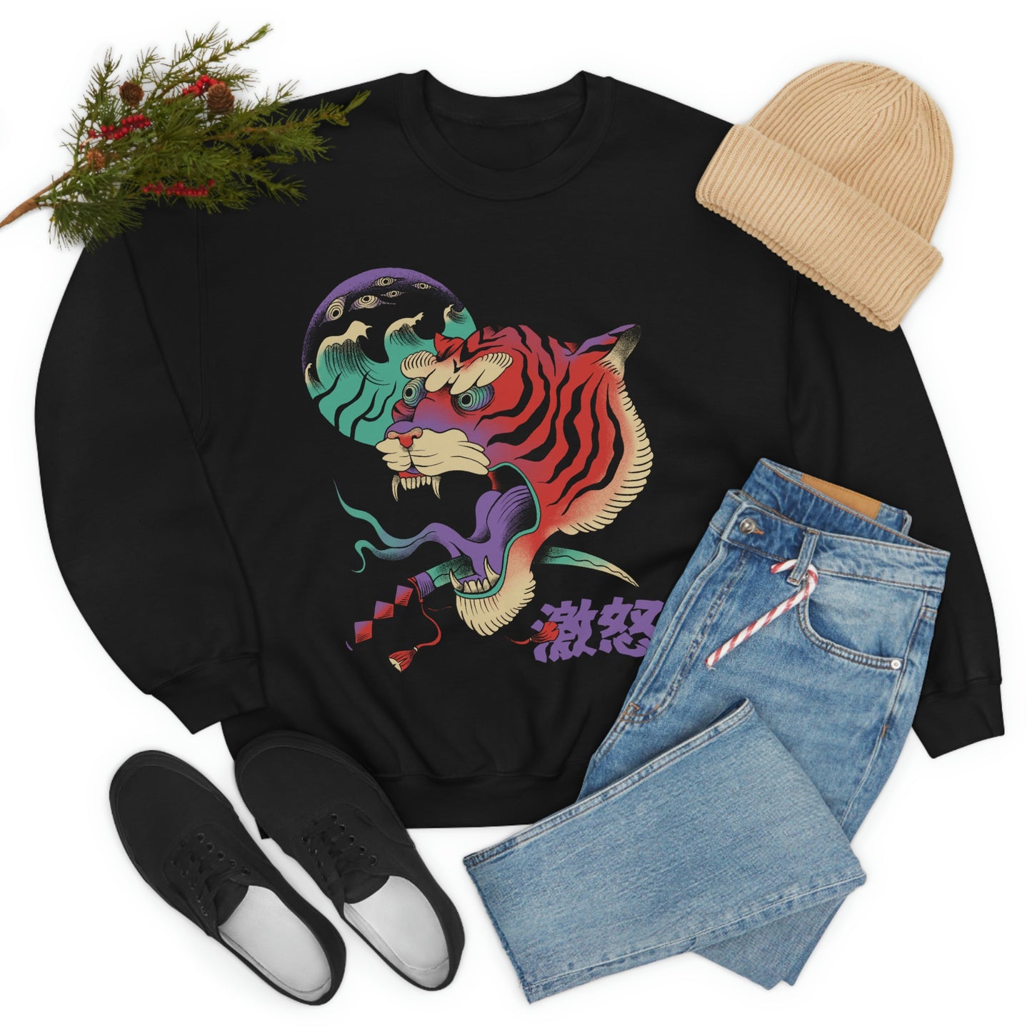 Indie Japanese Art, Japan Streeetwear Retro, Japanese Aesthetic Sweatshirt