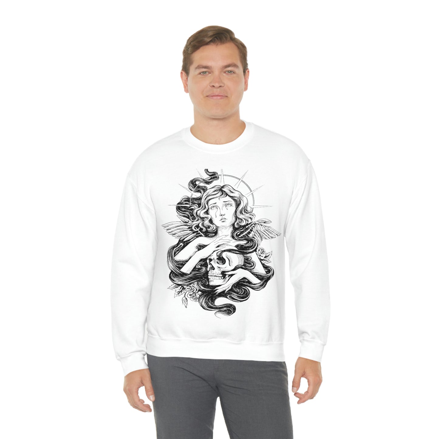Dark Aesthetic Crying Women Sweatshirt