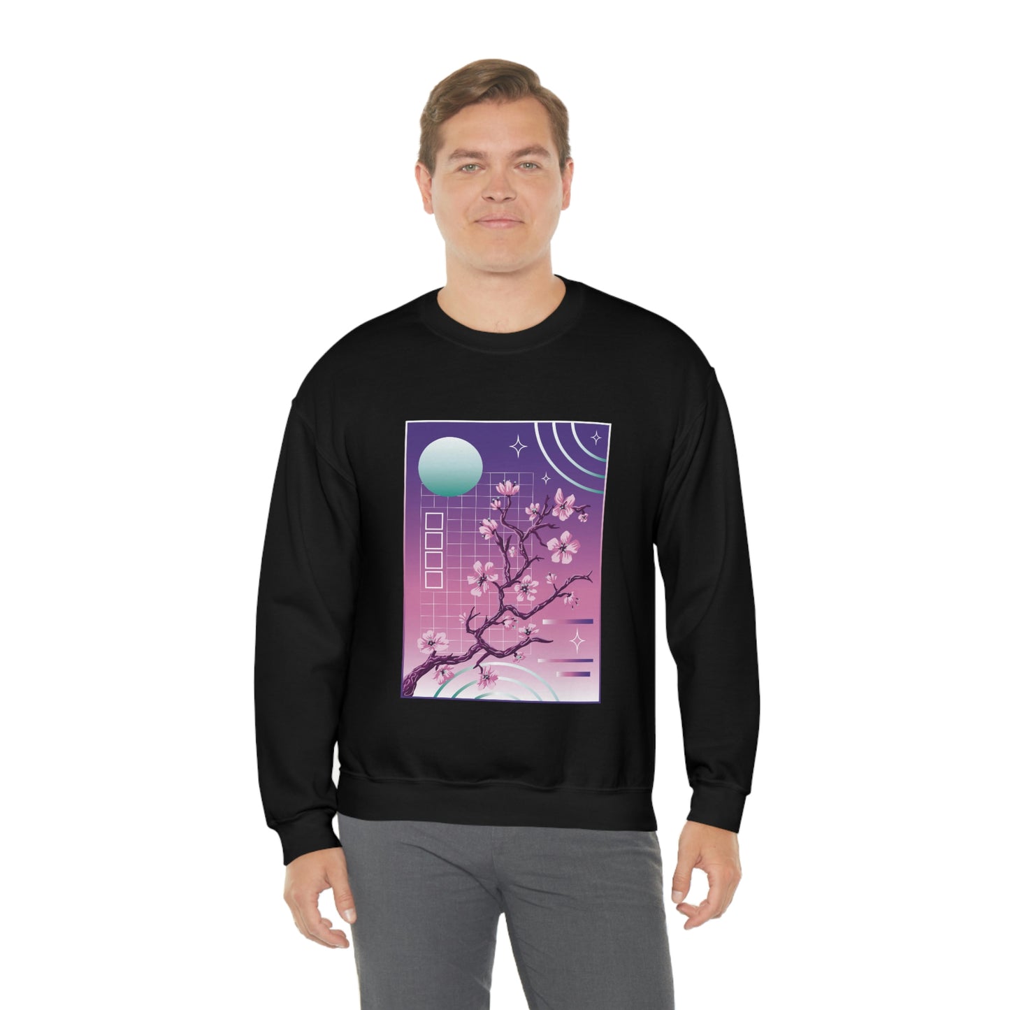 Indie Japanese Art, Japan Streeetwear Retro, Japanese Aesthetic Blossom Sweatshirt