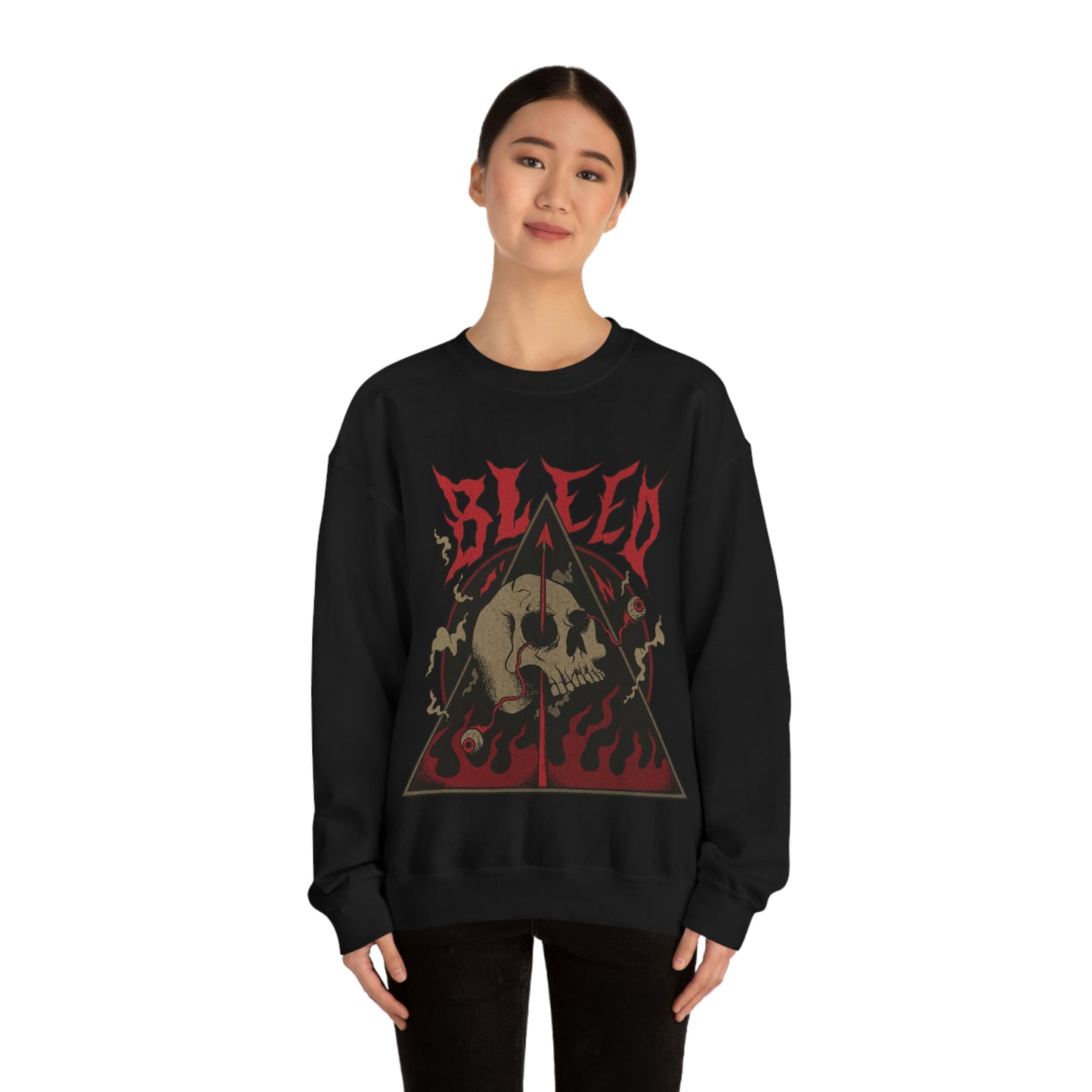 SKULL METAL BAND Goth Aesthetic Sweatshirt