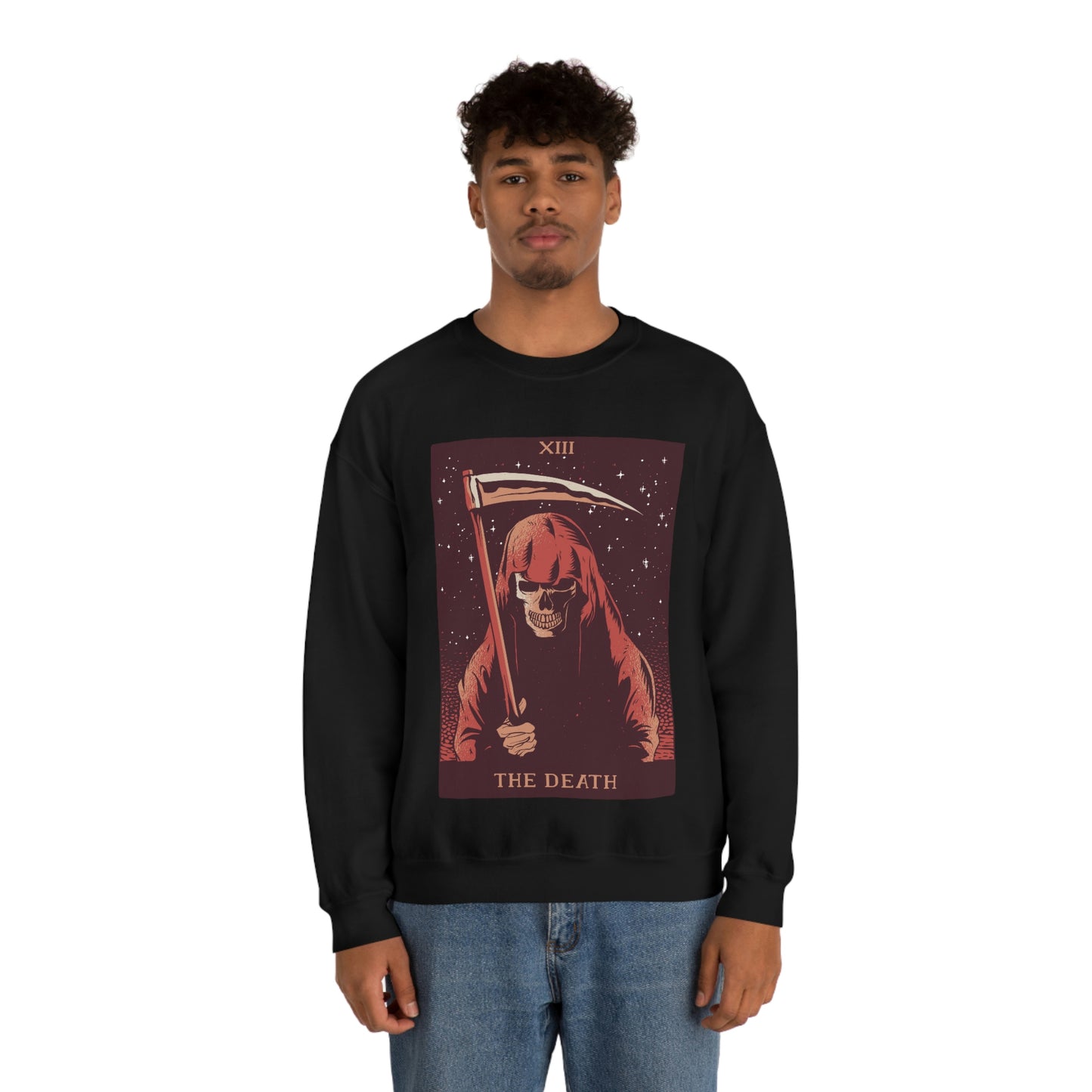 The Death Grim Reaper Tarot Card Goth Aesthetic Sweatshirt