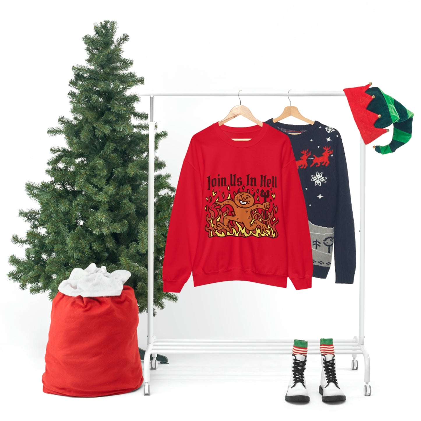 Join Us In Hell Cute Demon, Goth Aesthetic Sweatshirt