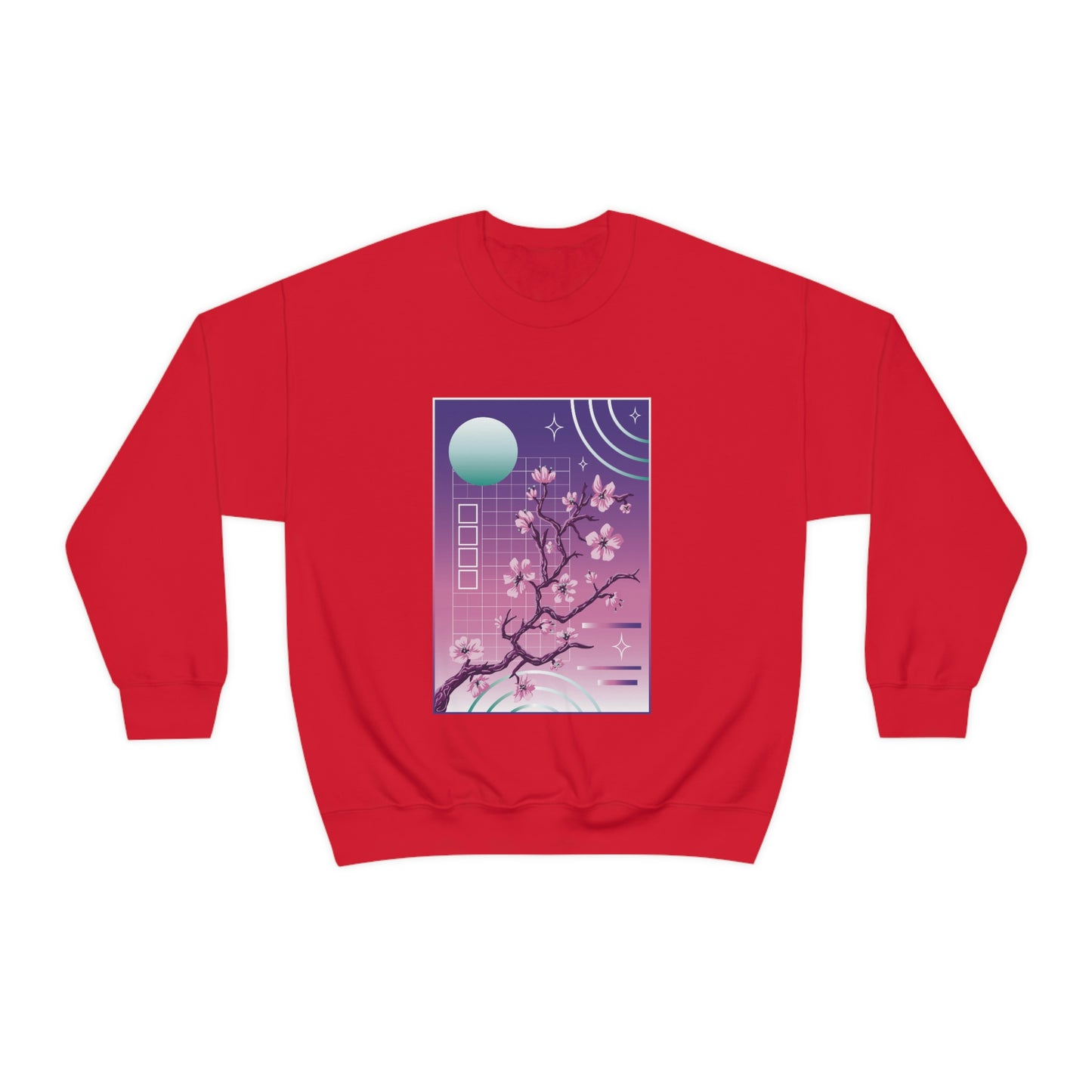 Indie Japanese Art, Japan Streeetwear Retro, Japanese Aesthetic Blossom Sweatshirt