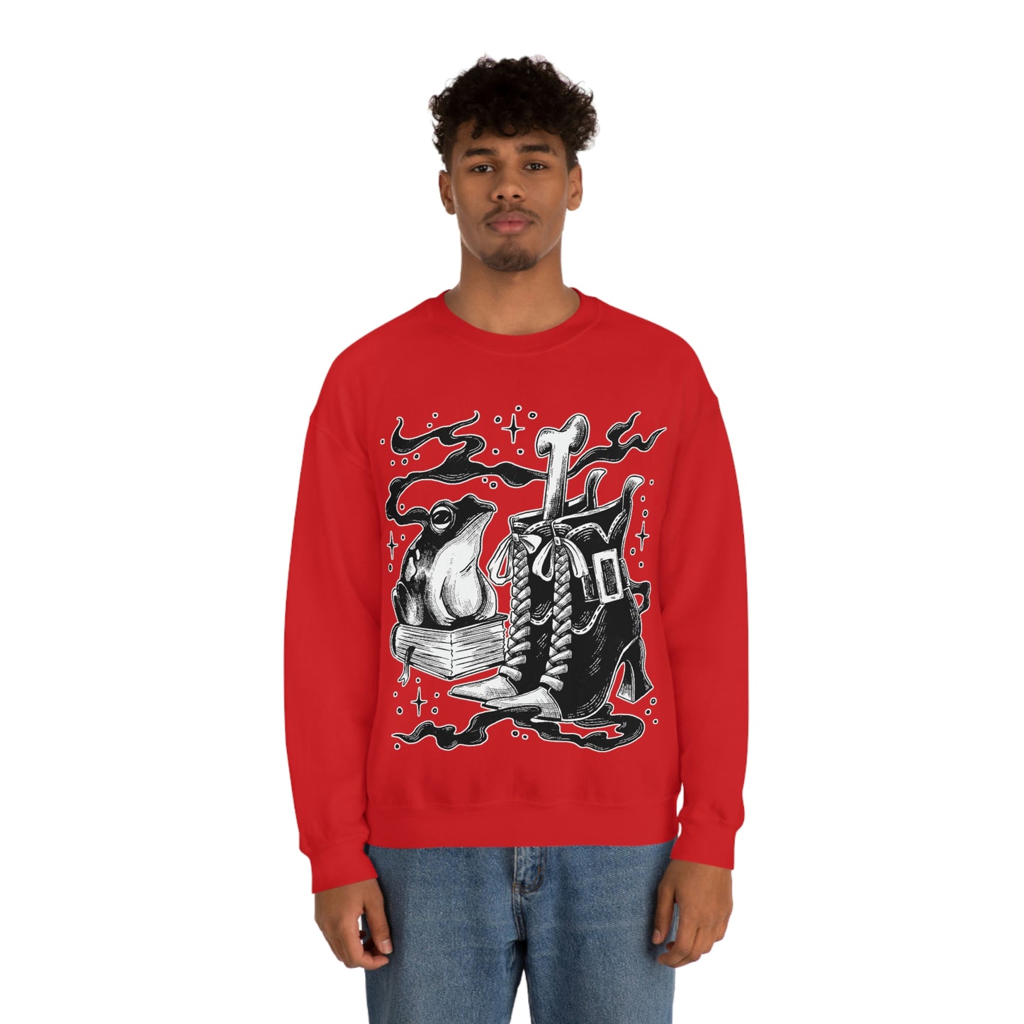 Witch Aesthetic Frog Goth Aesthetic Sweatshirt