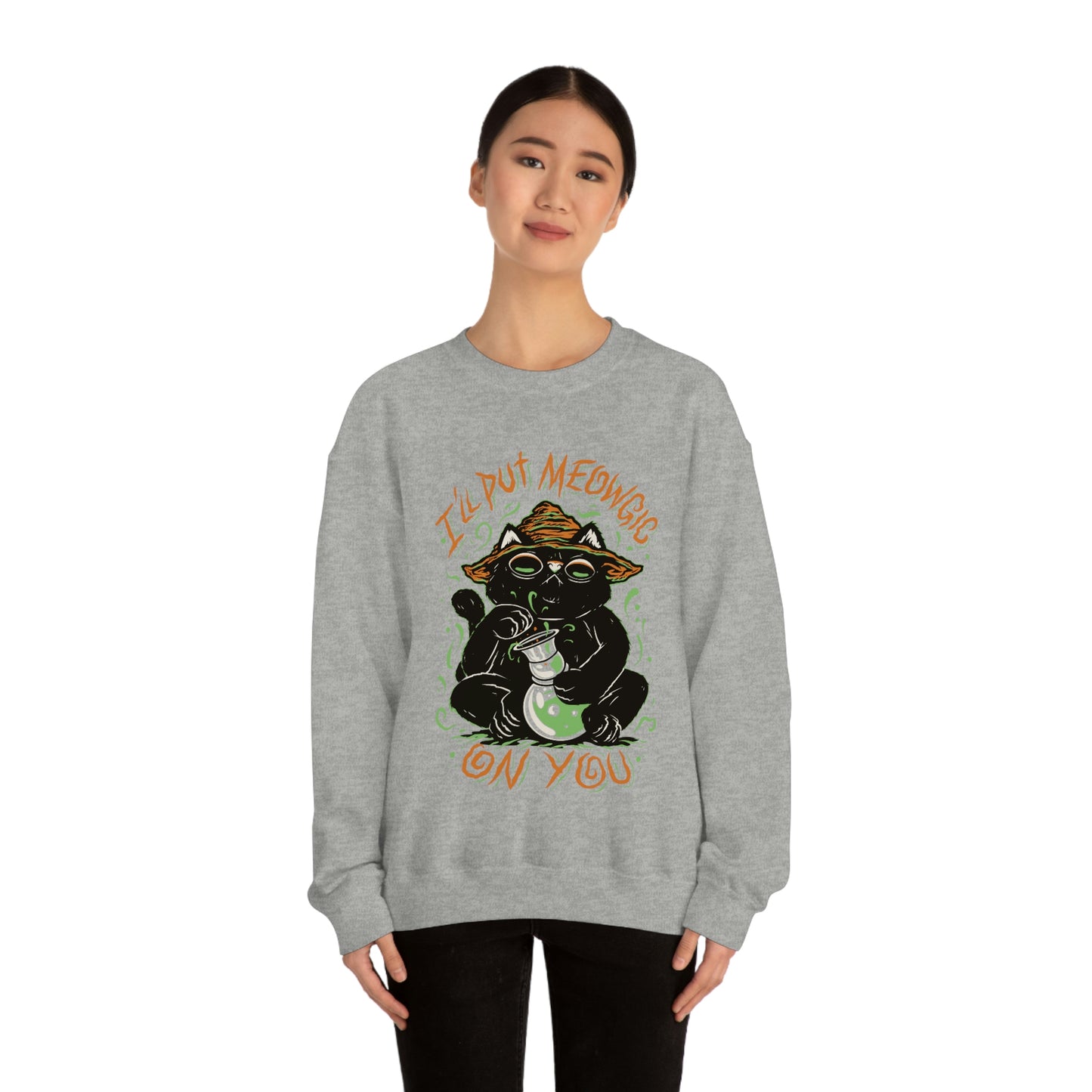 Ill put Meowgic On You Goth Aesthetic Sweatshirt