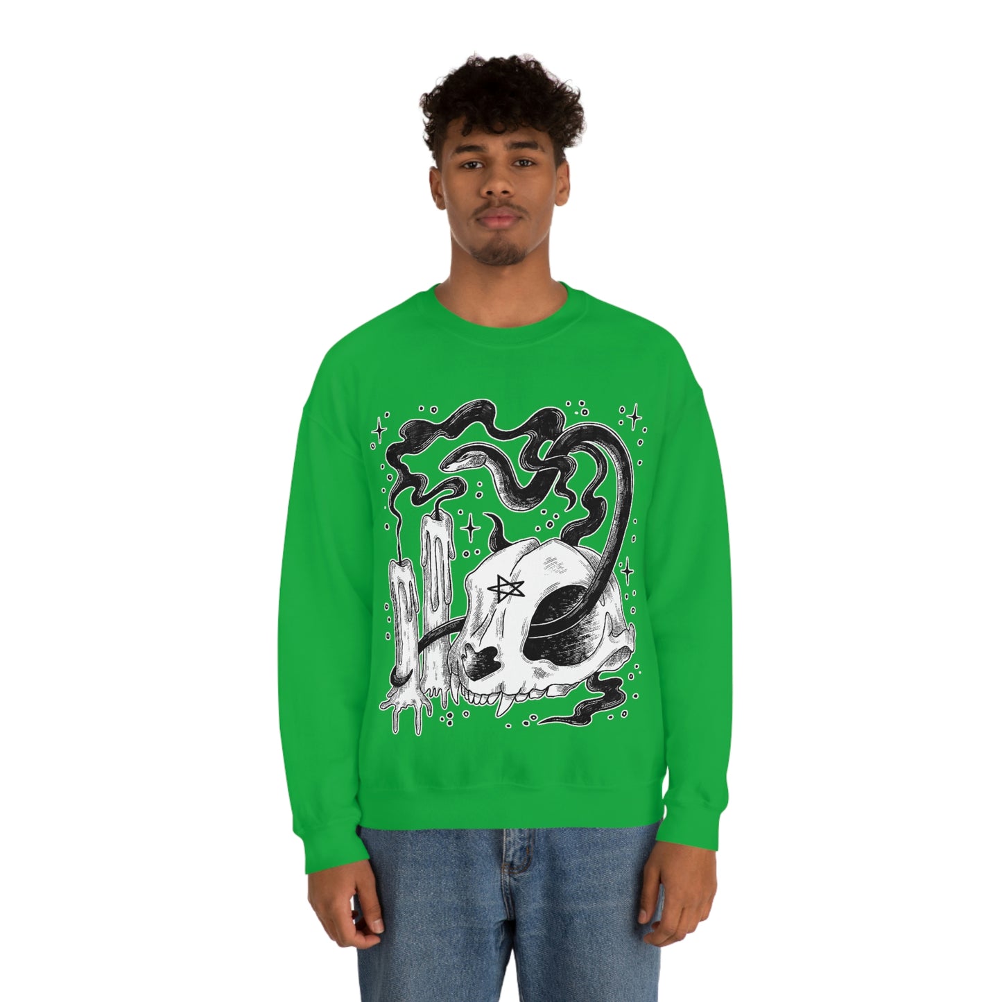 Witch Aesthetic Skull Goth Aesthetic Sweatshirt