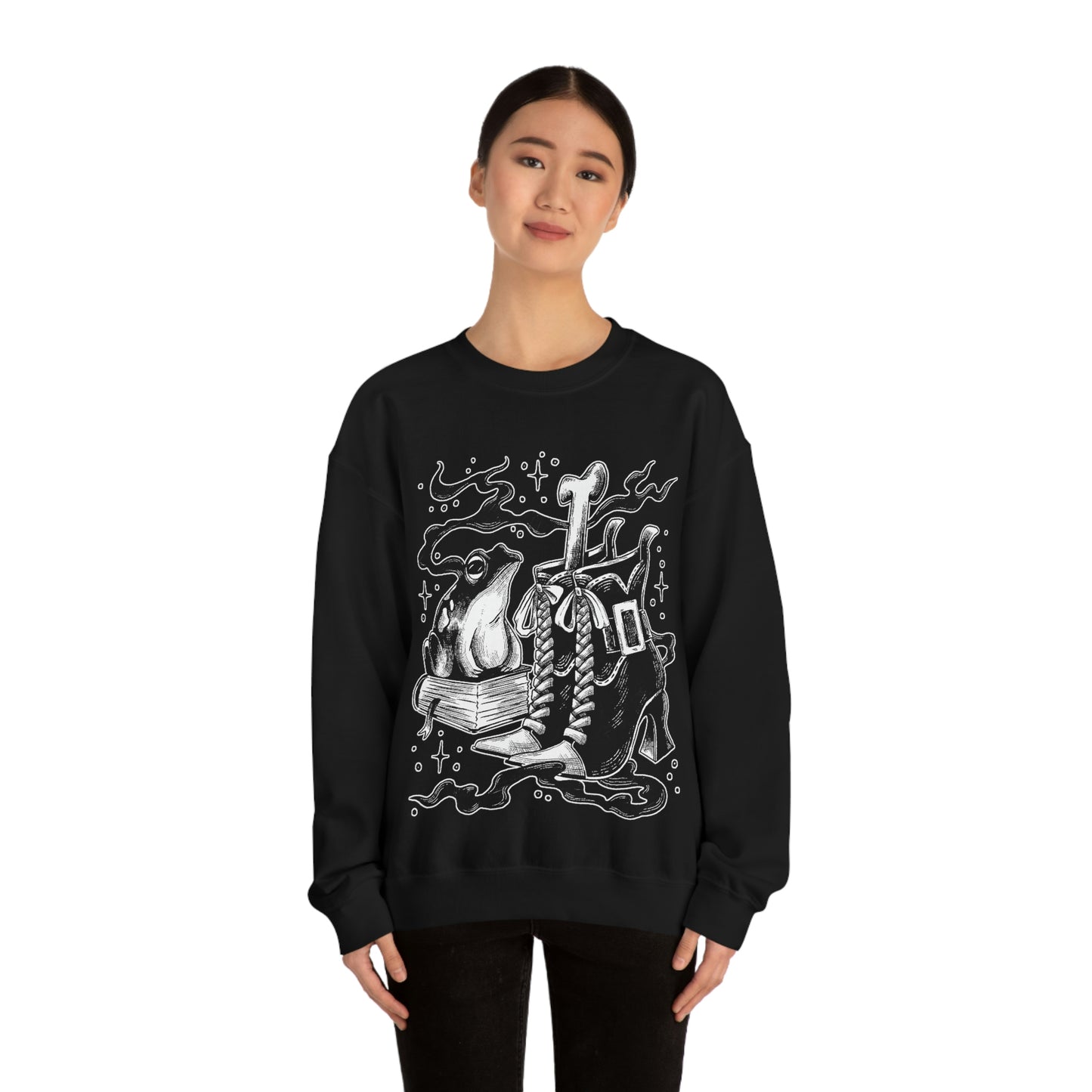 Witch Aesthetic Frog Goth Aesthetic Sweatshirt