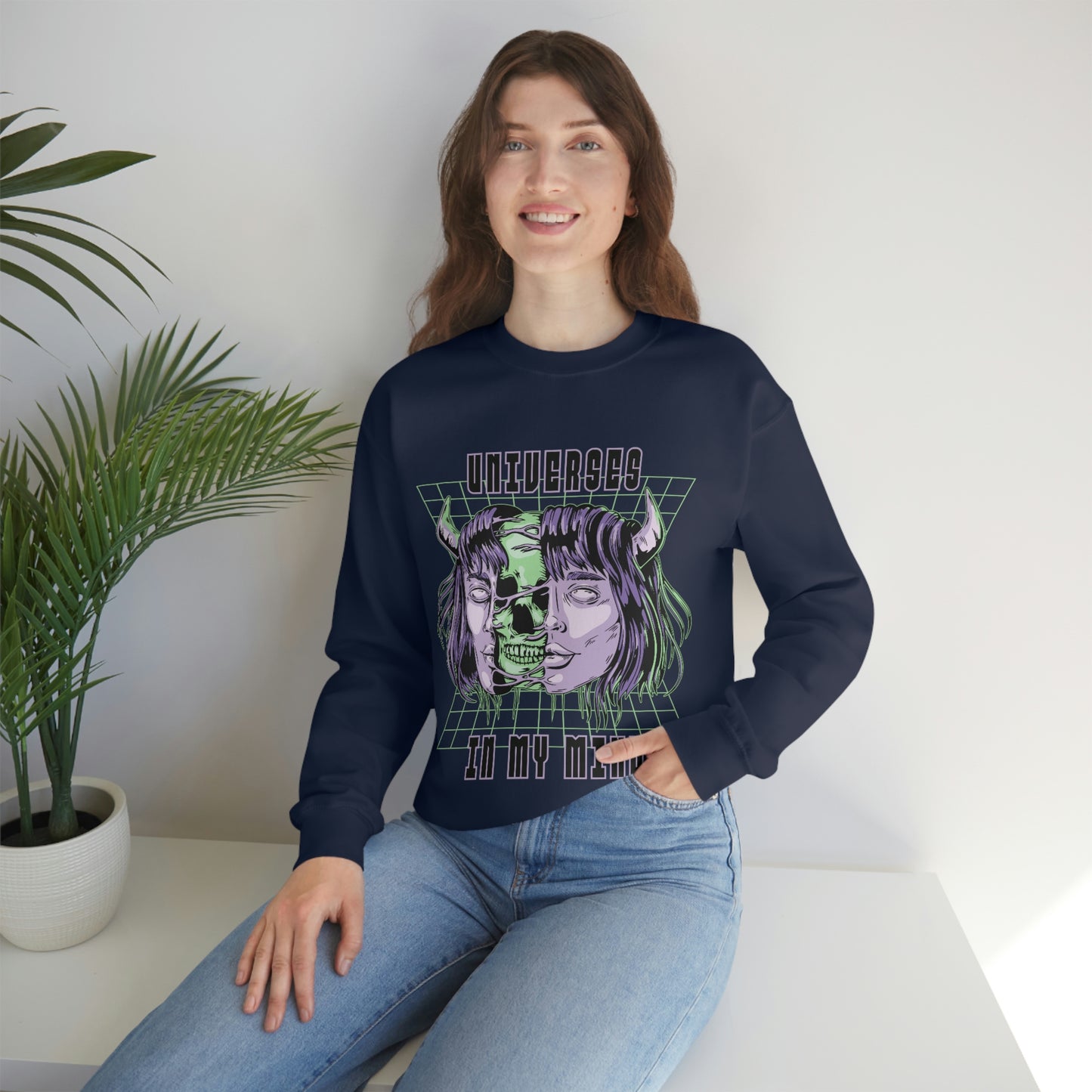 Universes In My Mind Pastel Goth Aesthetic Cyber Sweatshirt