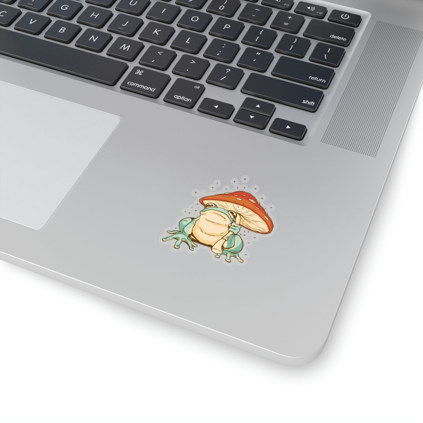 Cottagecore Aesthetic Mushrooms and Frog Sticker