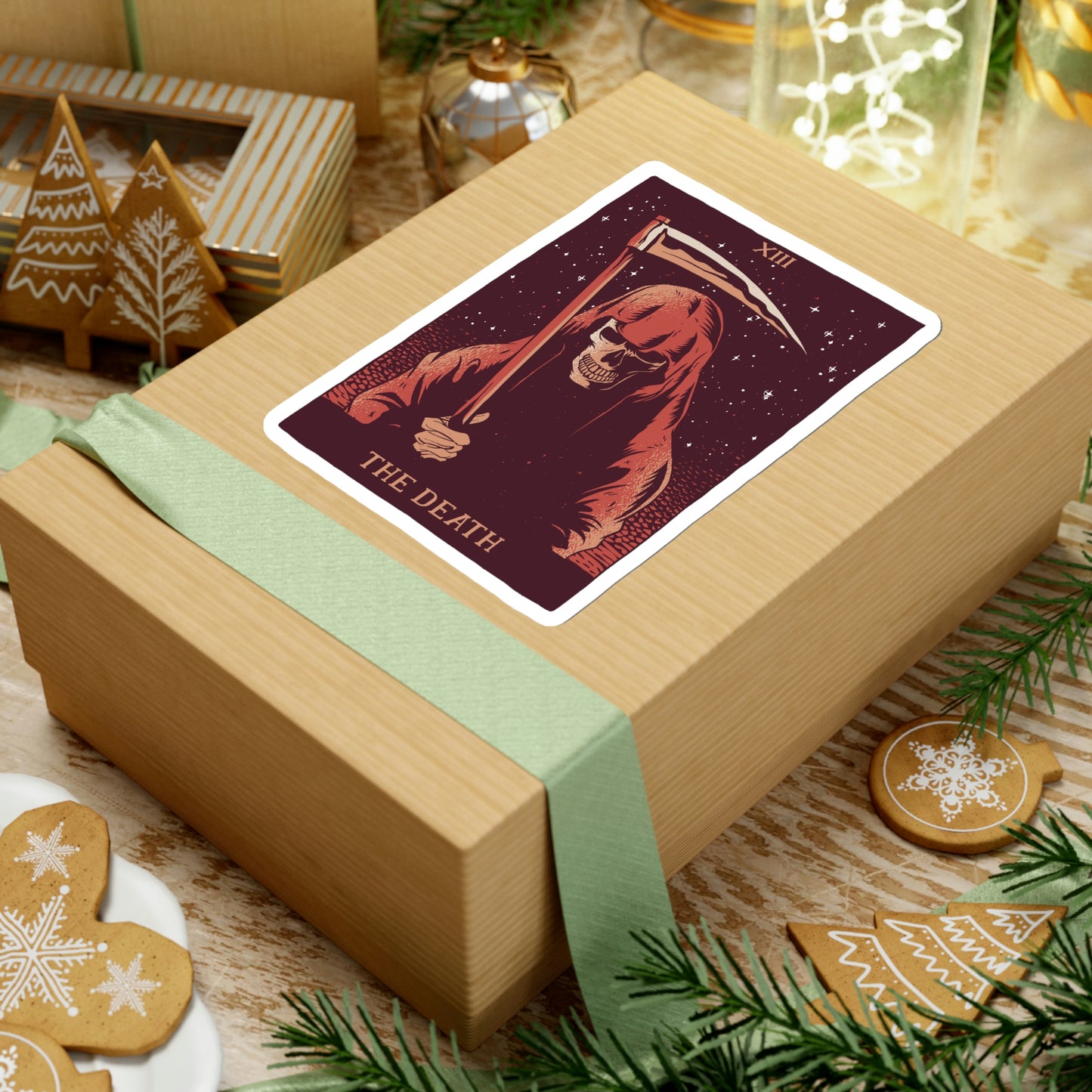 The Death Grim Reaper Tarot Card Goth Aesthetic Sticker