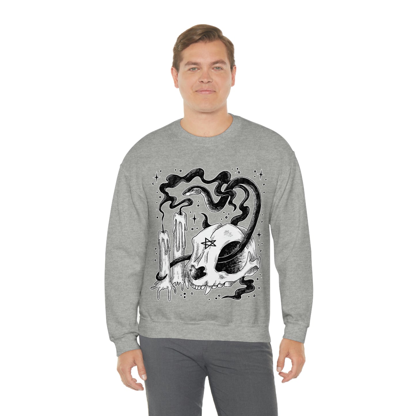 Witch Aesthetic Skull Goth Aesthetic Sweatshirt