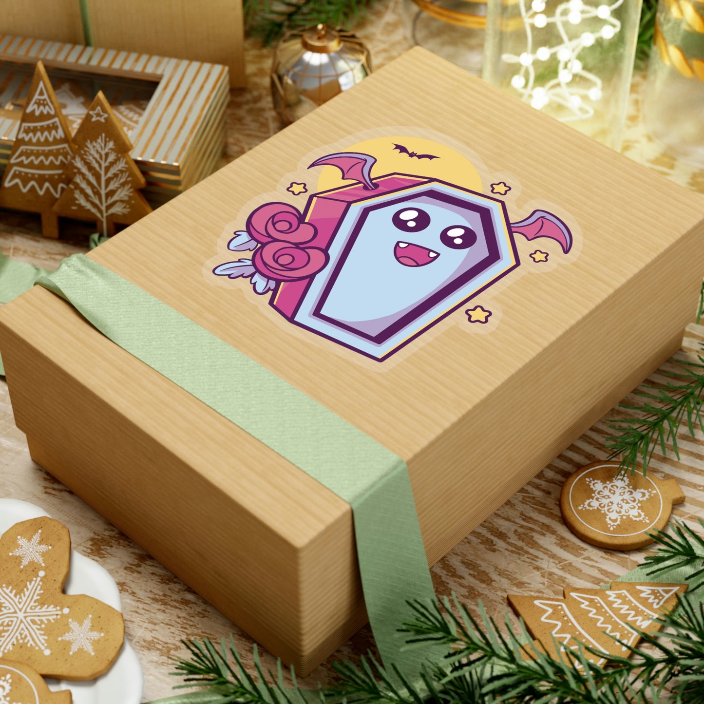 Cute Coffin Pastel Kawaii Aesthetic, Yami Kawaii, Japanese Aesthetic Otaku Sticker