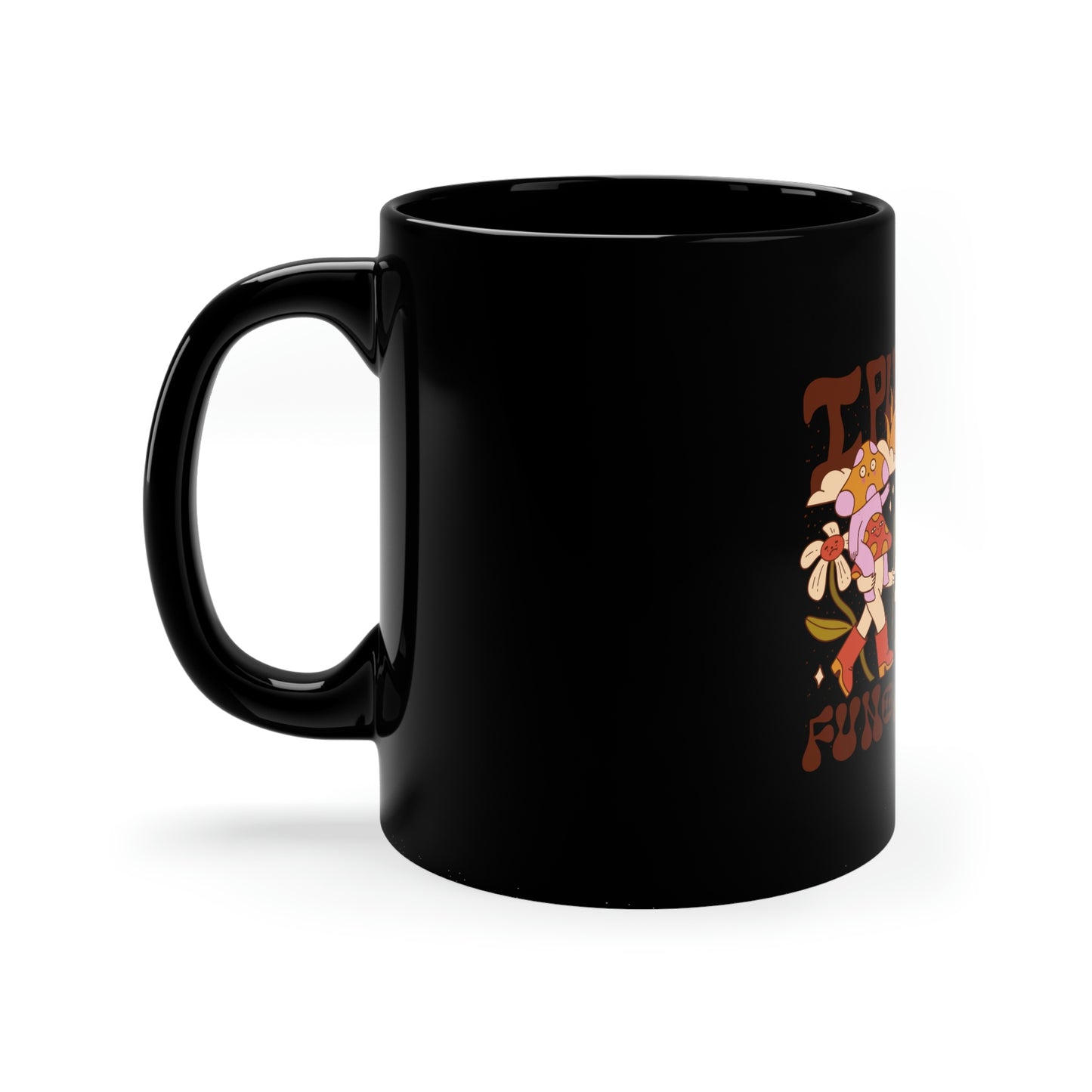 Cottagecore I Put The Fun In Fungi Dark Mug