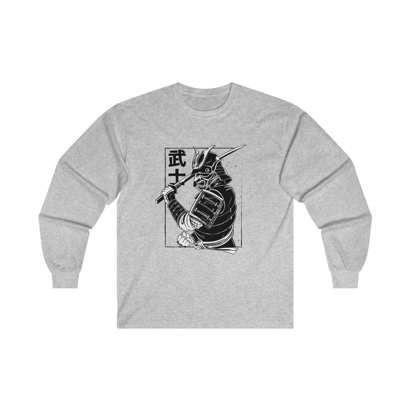 Japanese Aesthetic Japan Samurai Graphic Long Sleeve Shirt