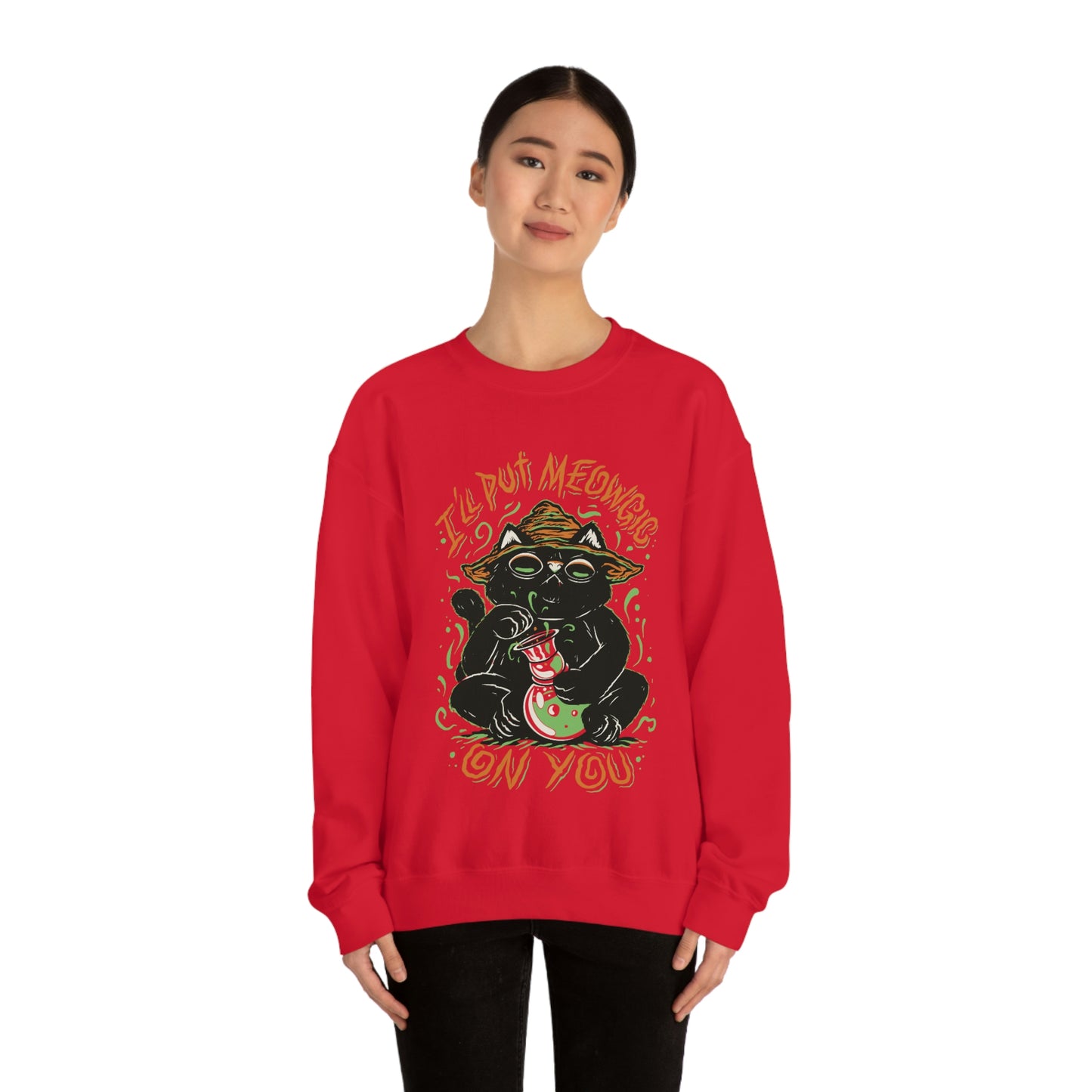 Ill put Meowgic On You Goth Aesthetic Sweatshirt