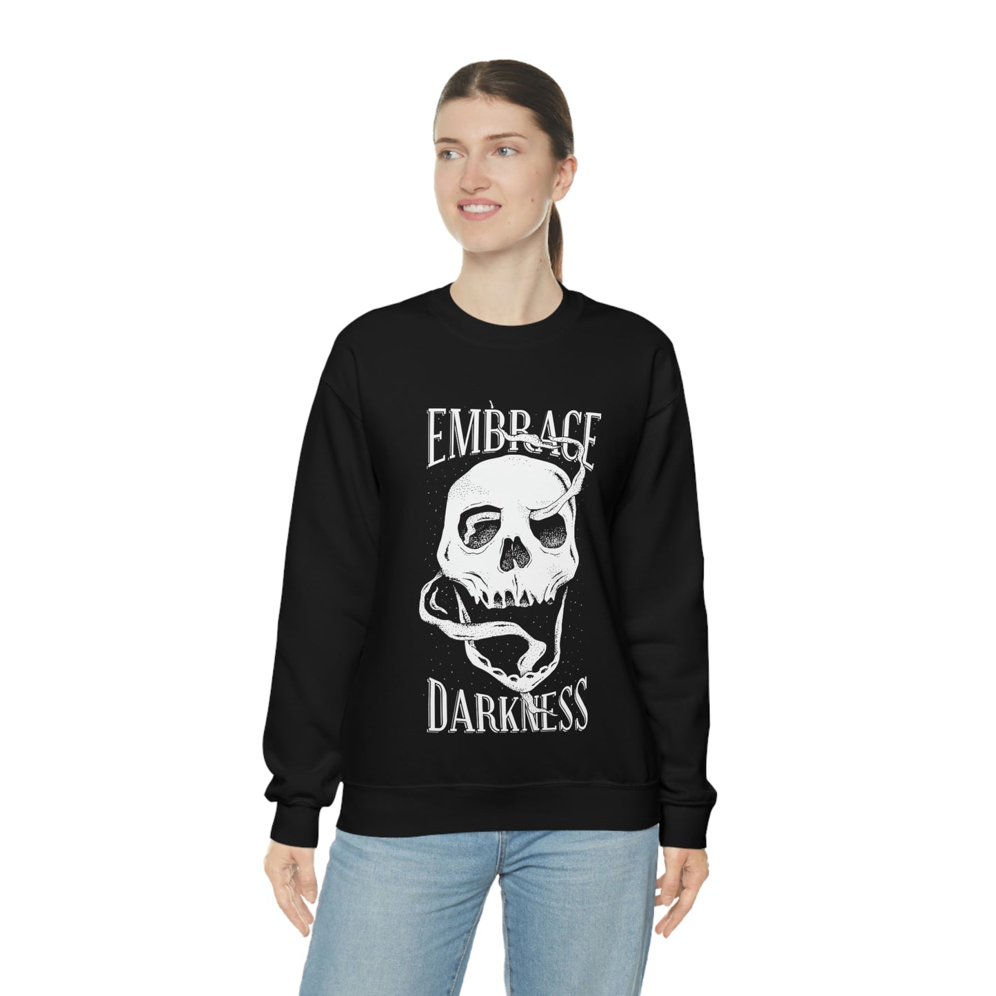 Embrace Darkness Goth Aesthetic Sweatshirt