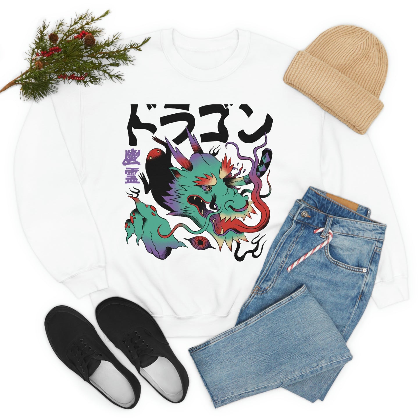 Indie Japanese Art, Japan Streeetwear Retro, Japanese Aesthetic Sweatshirt