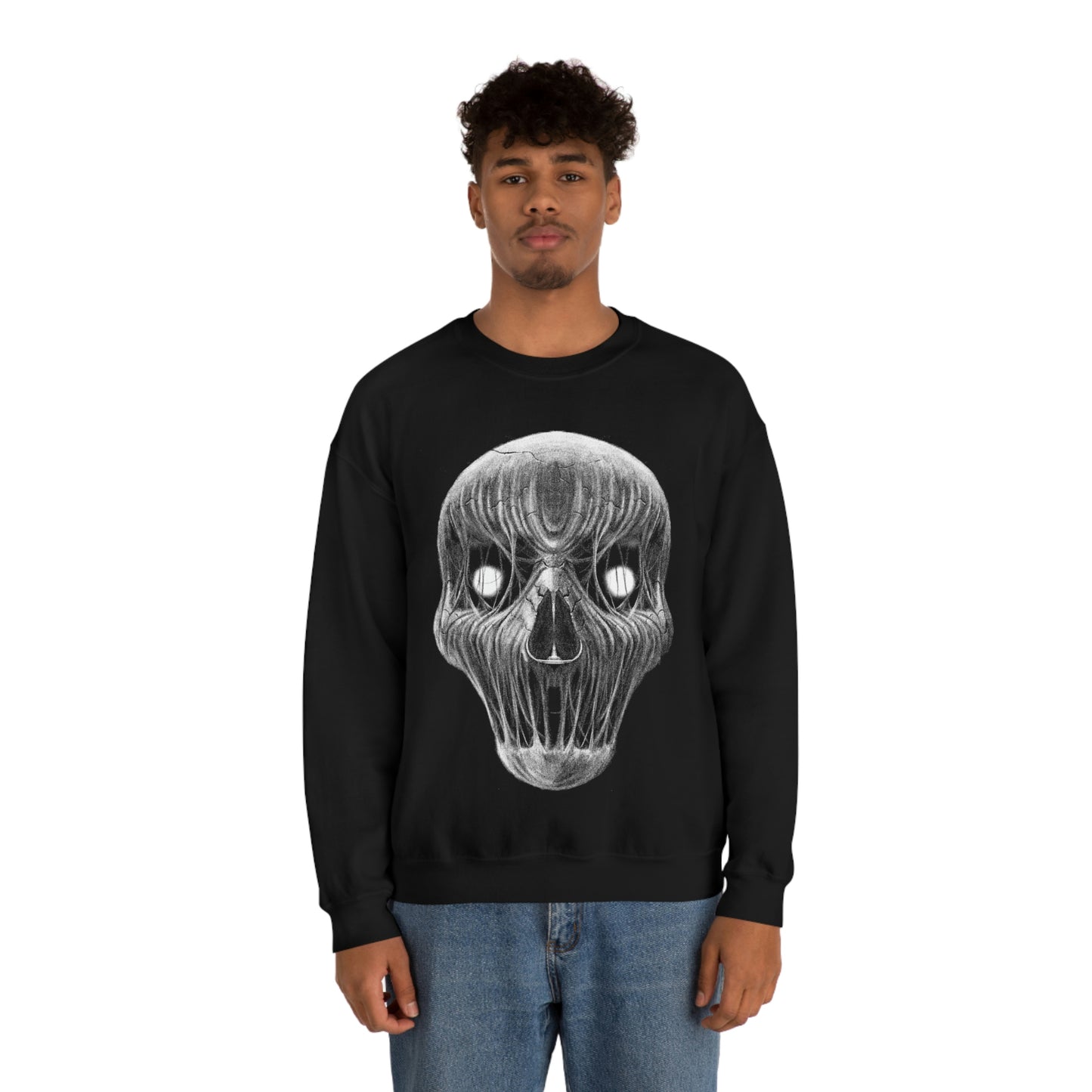 Horror Skull Goth Aesthetic Sweatshirt