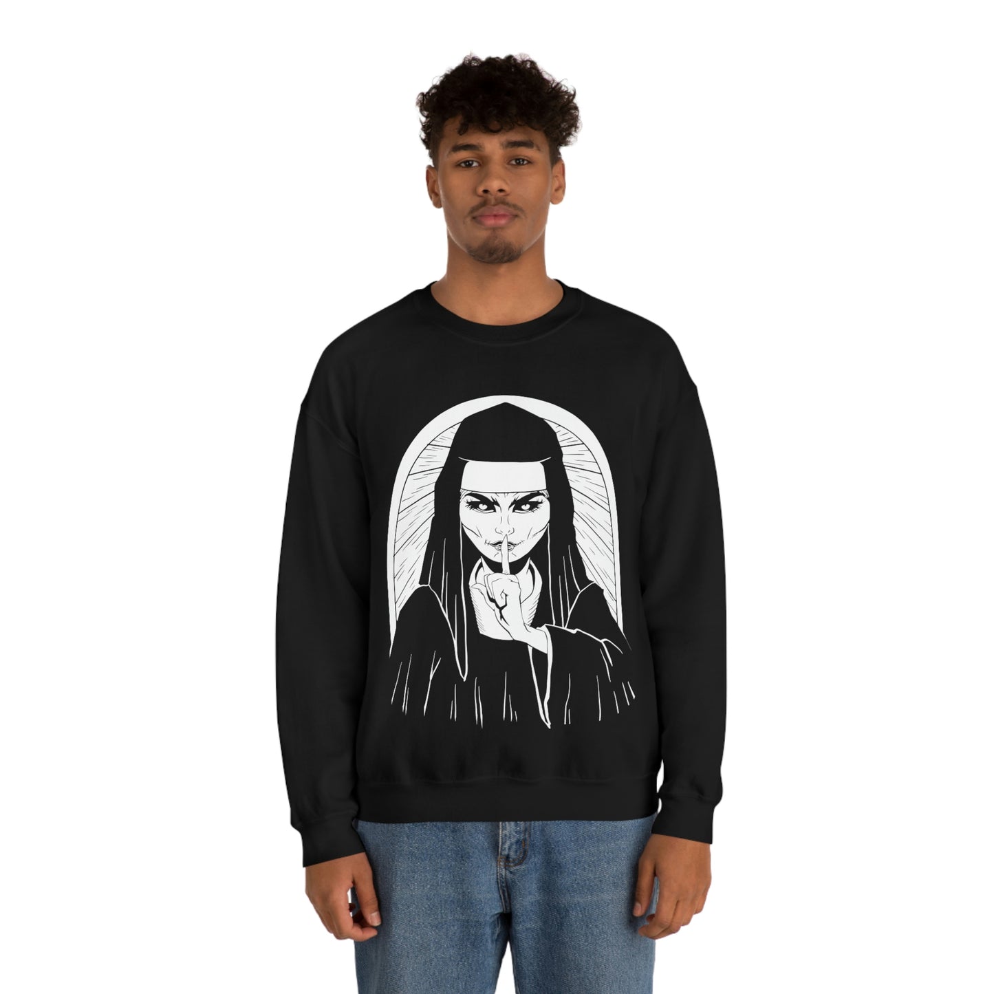 Scary Nun Goth Aesthetic Sweatshirt