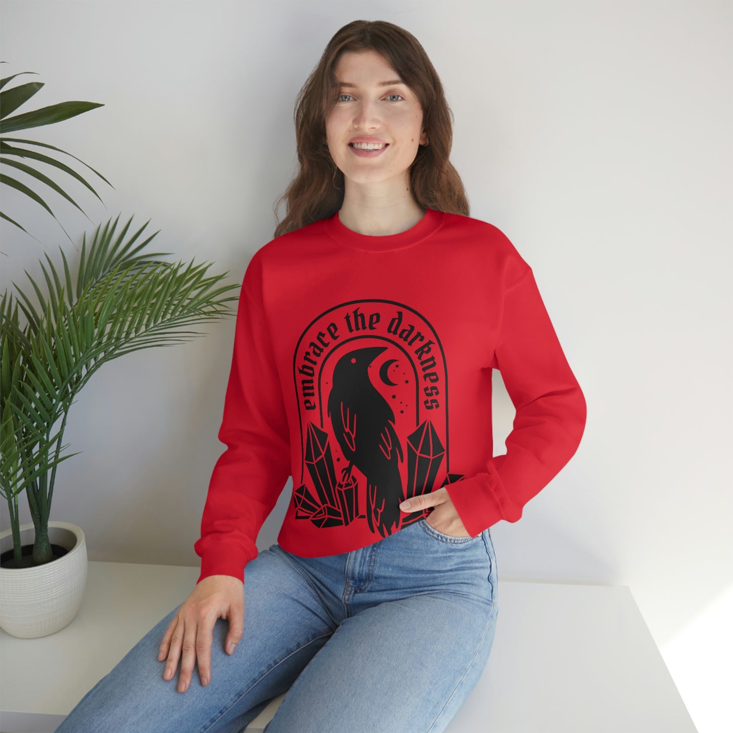 Embrace The Darkness Goth Aesthetic Sweatshirt