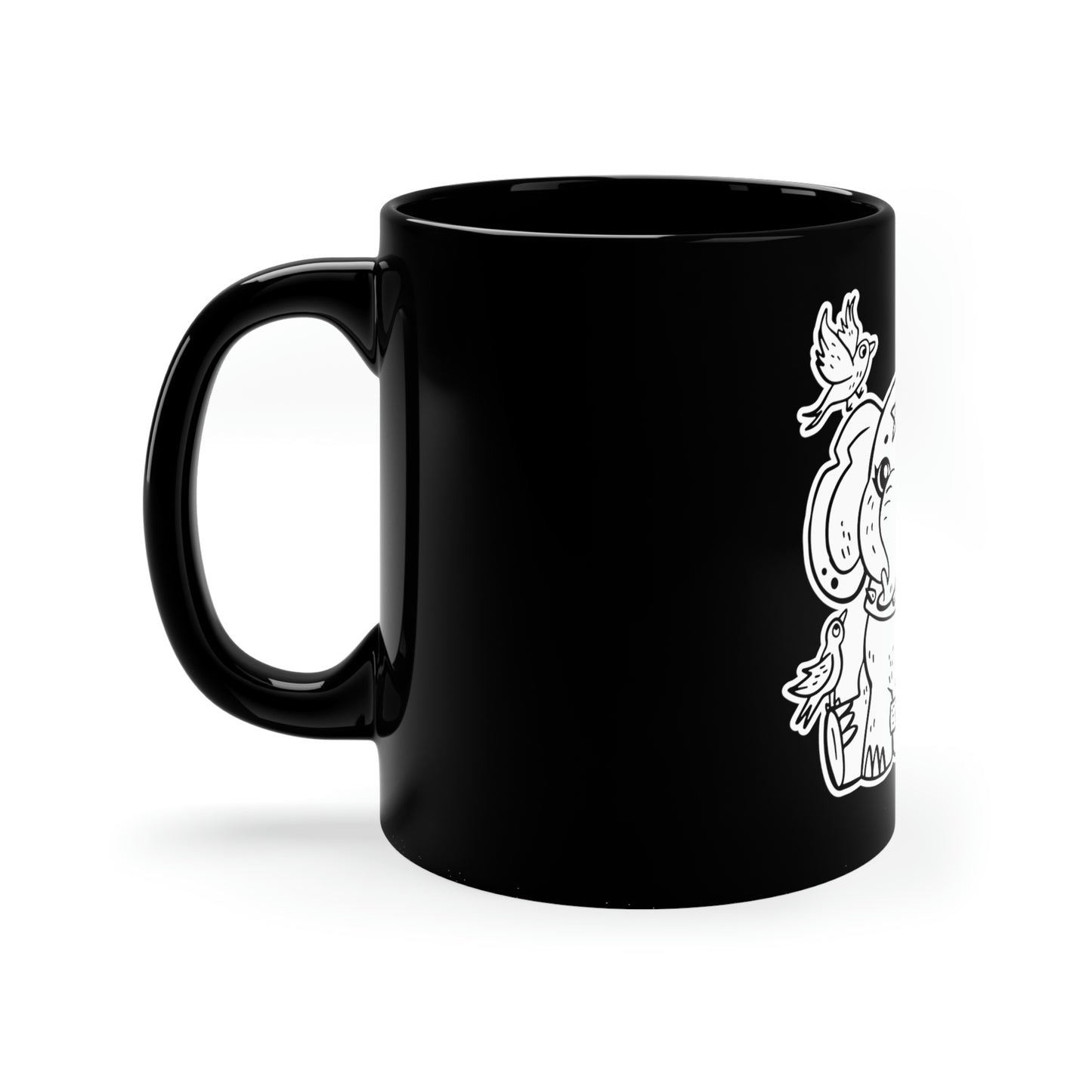 Gothic Elephant Graphic Goth Aesthetic 11oz Black Mug