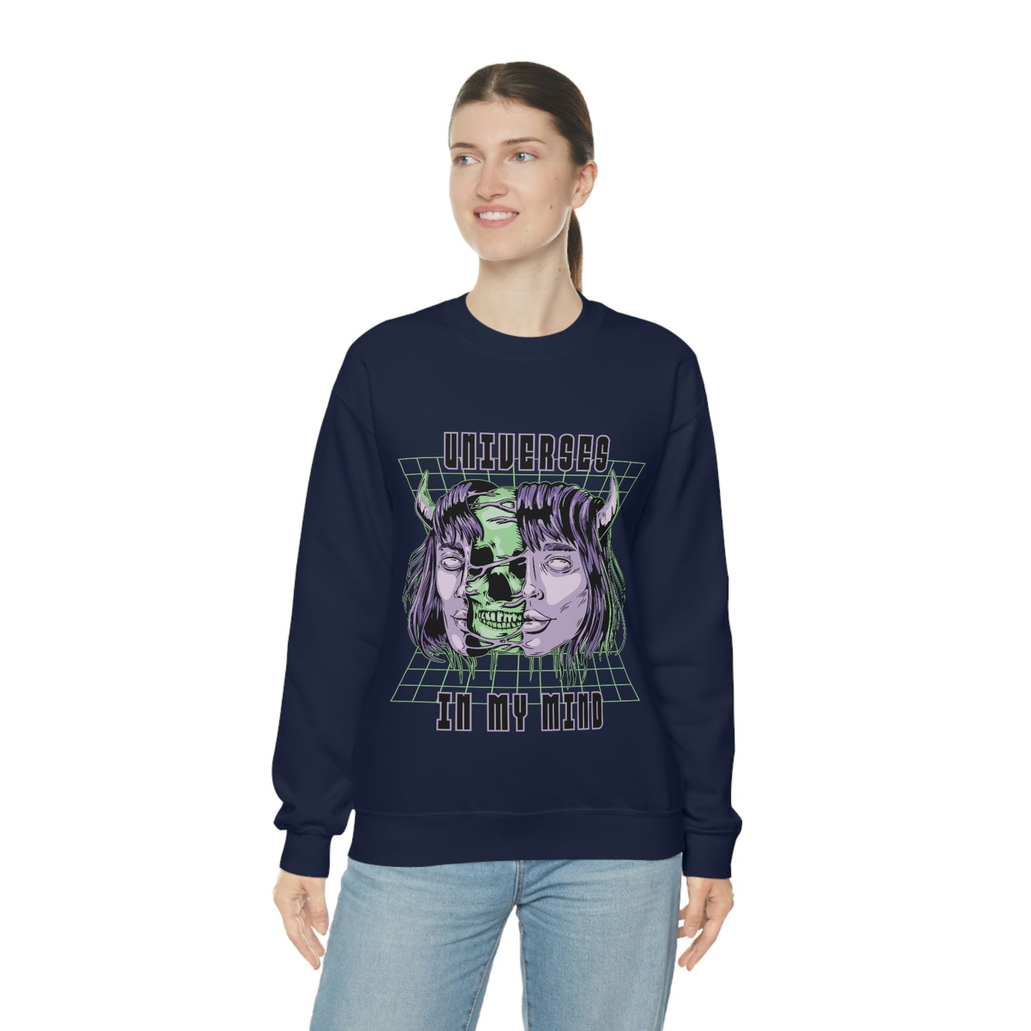 Universes In My Mind Pastel Goth Aesthetic Cyber Sweatshirt
