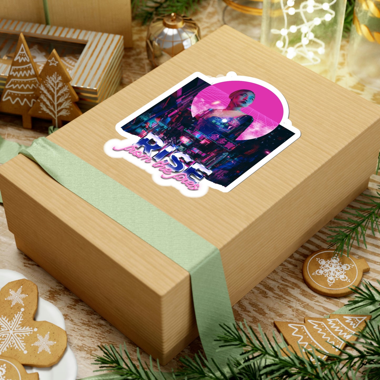 Japanese Aesthetic Girl 80's runner Sticker