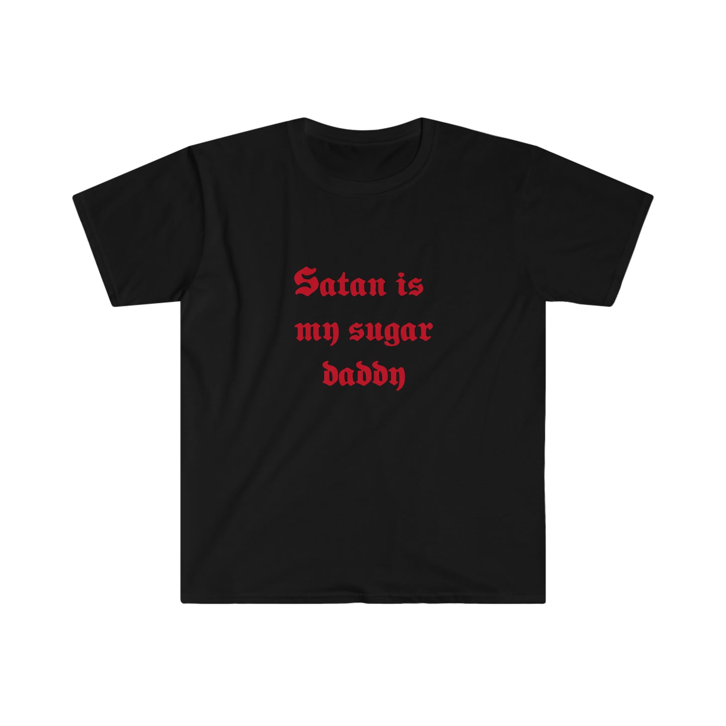 Satan is my sugar daddy Goth Y2k Clothing Alt Aesthetic Goth Punk T-Shirt