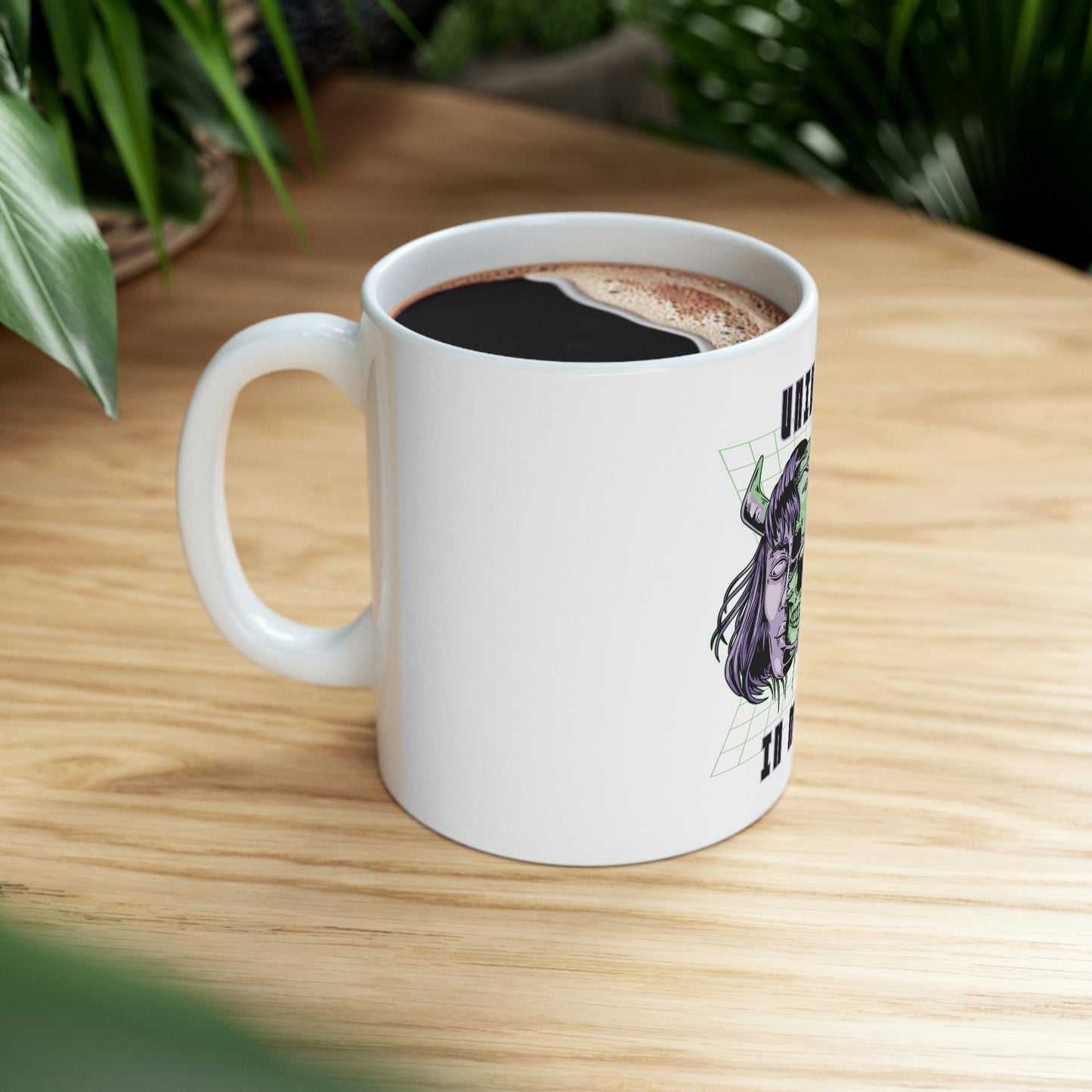 Universes In My Mind Pastel Goth Aesthetic Cyber White Ceramic Mug