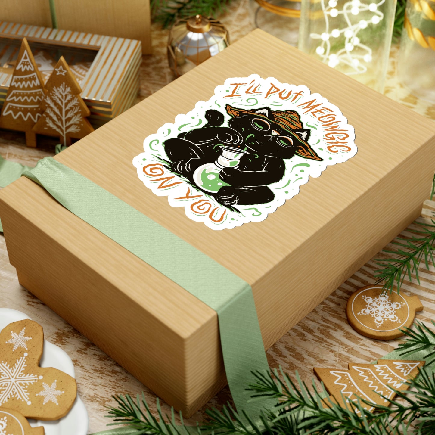 Ill put Meowgic On You Goth Aesthetic Sticker