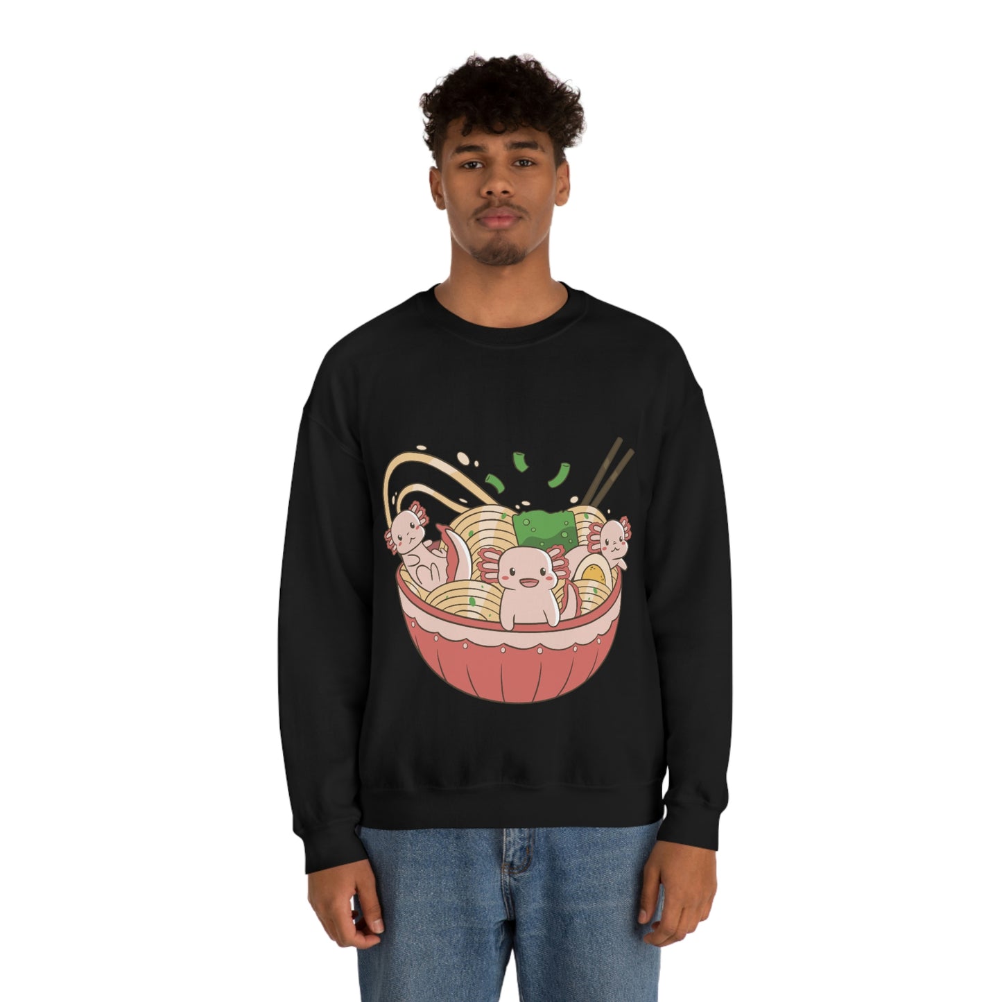 Kawaii Aesthetic, Yami Kawaii Cute Axolotls in Ramen Sweatshirt