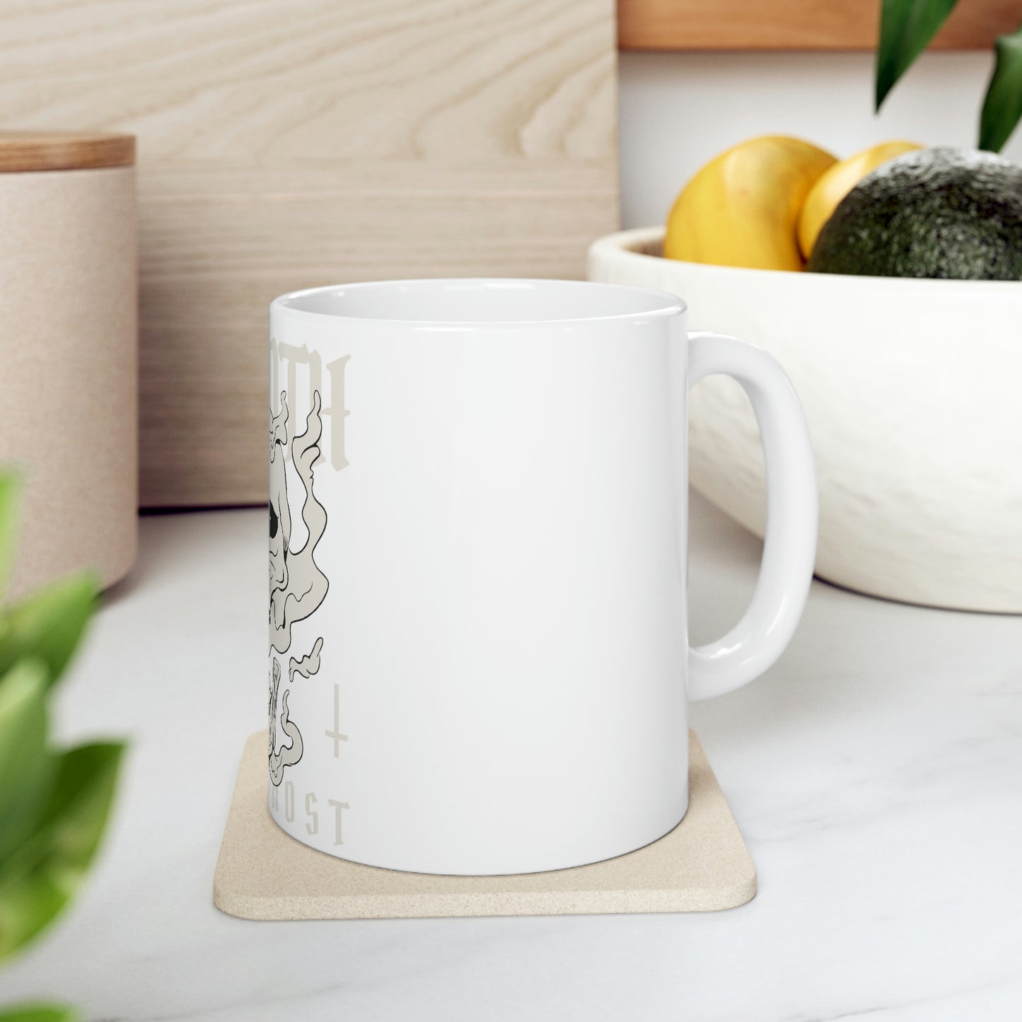 So Goth Im A Ghost Goth Aesthetic White Ceramic Mug