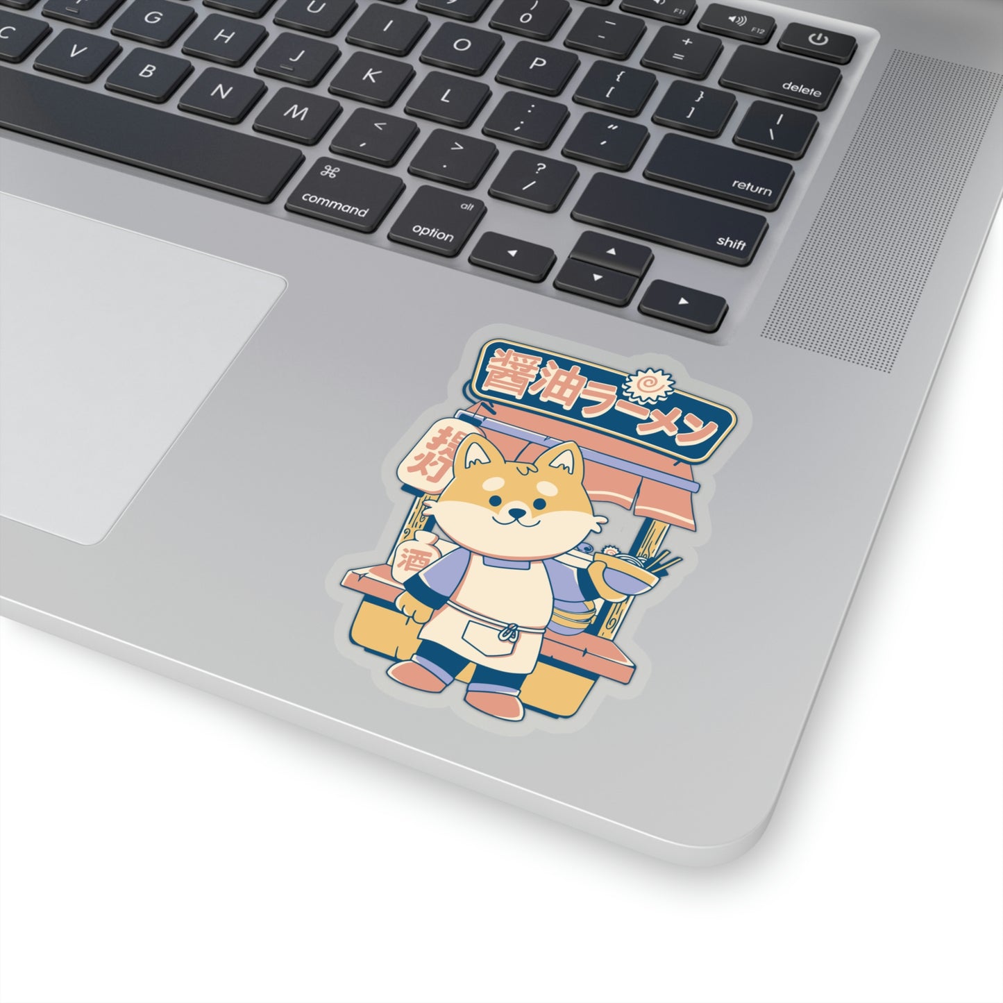Japanese Aesthetic Ramen Shop, Corgi Sticker