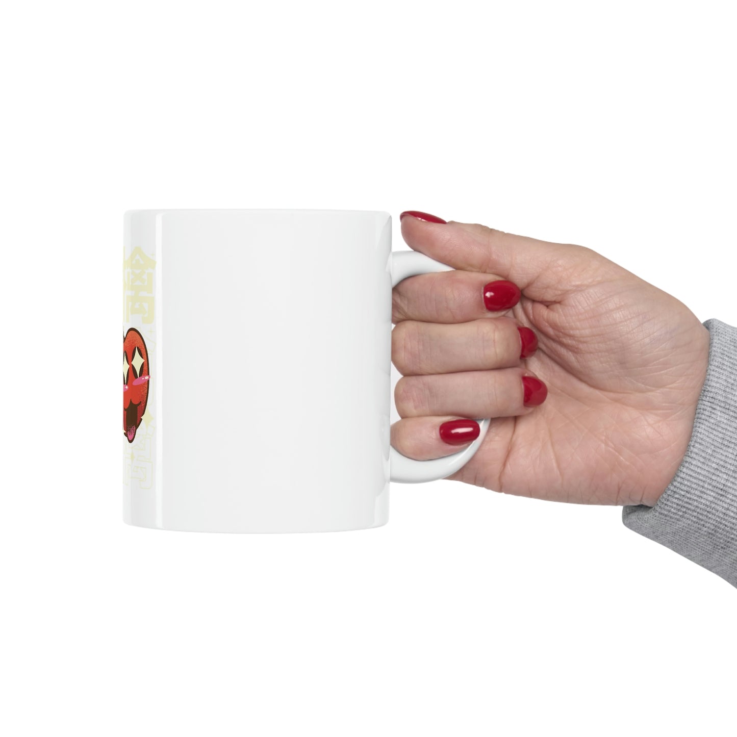 Cute Apple Pastel Kawaii Aesthetic, Yami Kawaii, Japanese Aesthetic Otaku White Ceramic Mug 11oz