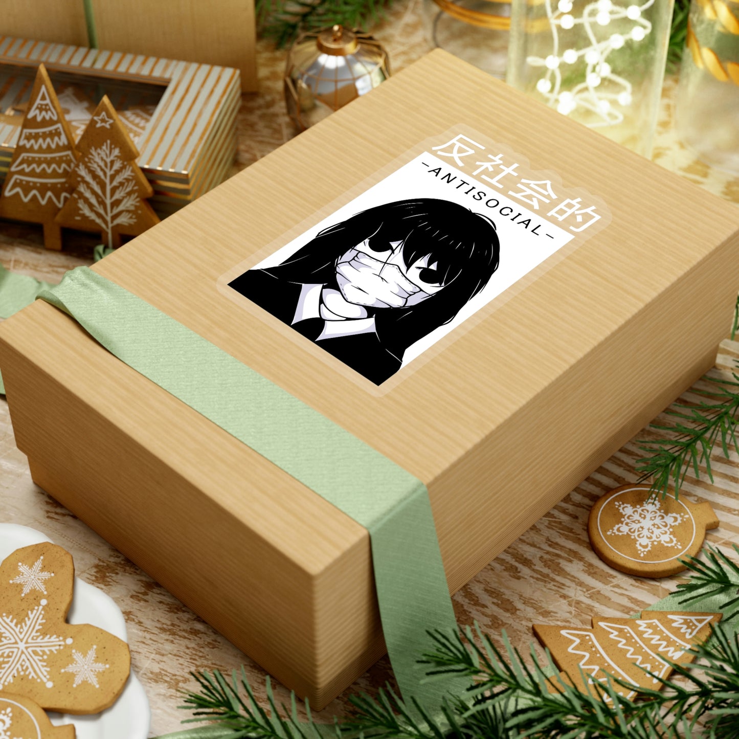 Antisocial, Japanese Aesthetic, Goth Aesthetic Sticker