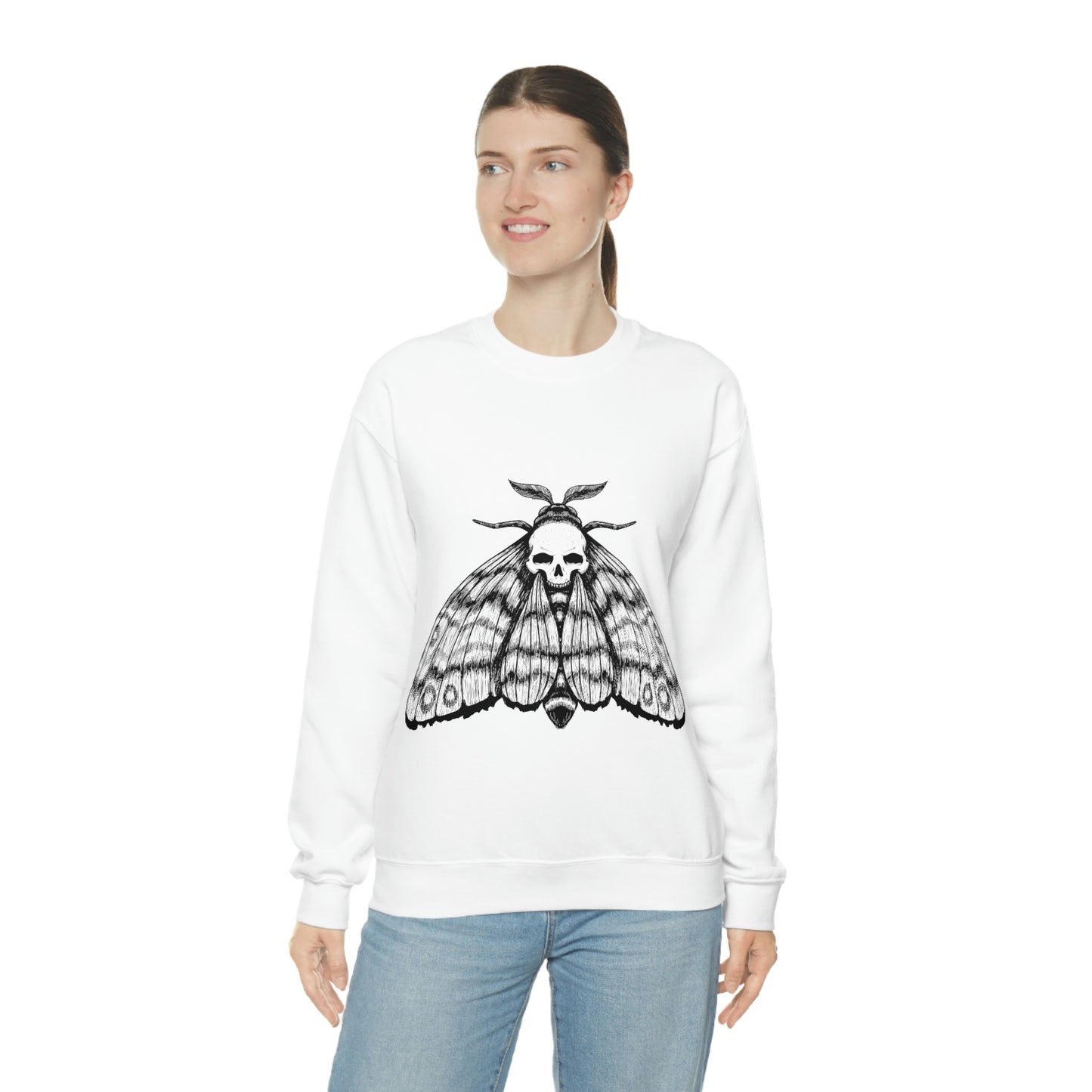 Ink Moth Skull Sweatshirt