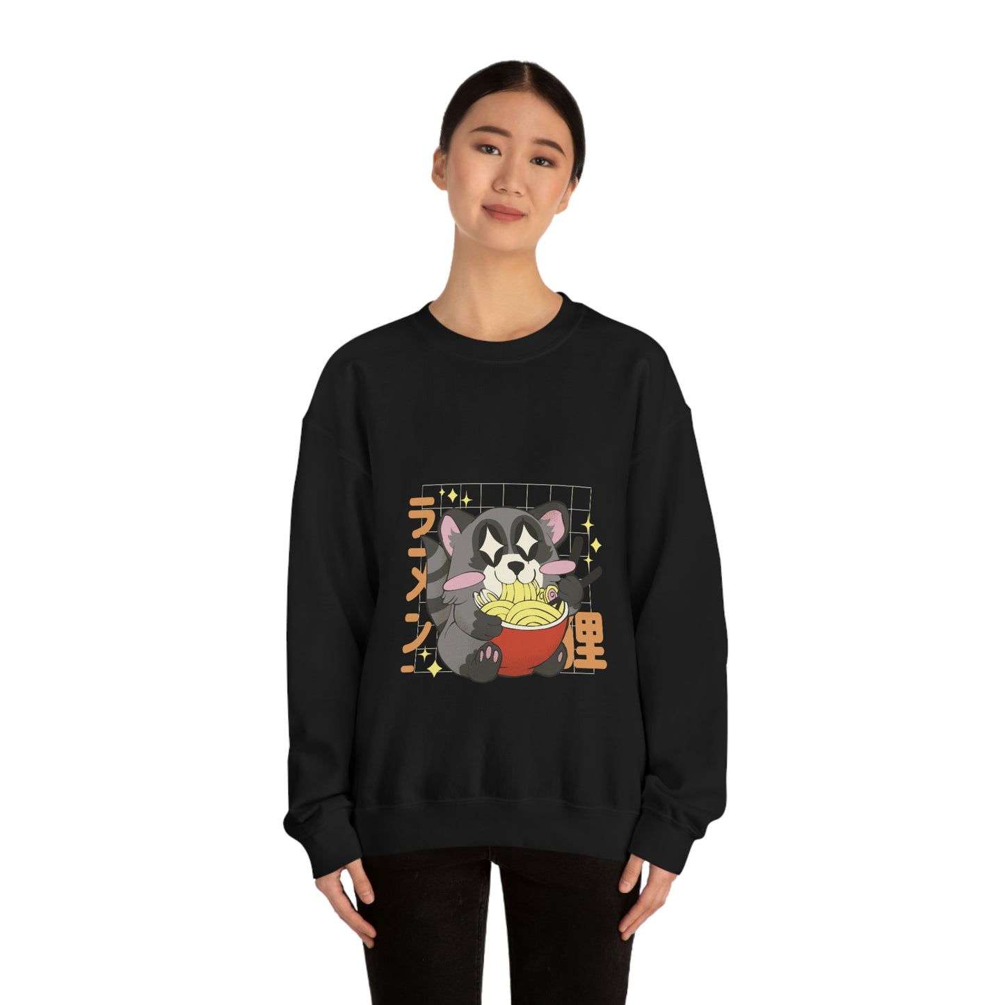 Kawaii Aesthetic, Yami Kawaii Racoon Ramen Sweatshirt