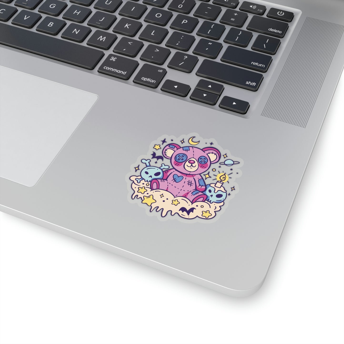 Kawaii Pastel Goth Teddy Bear Sticker