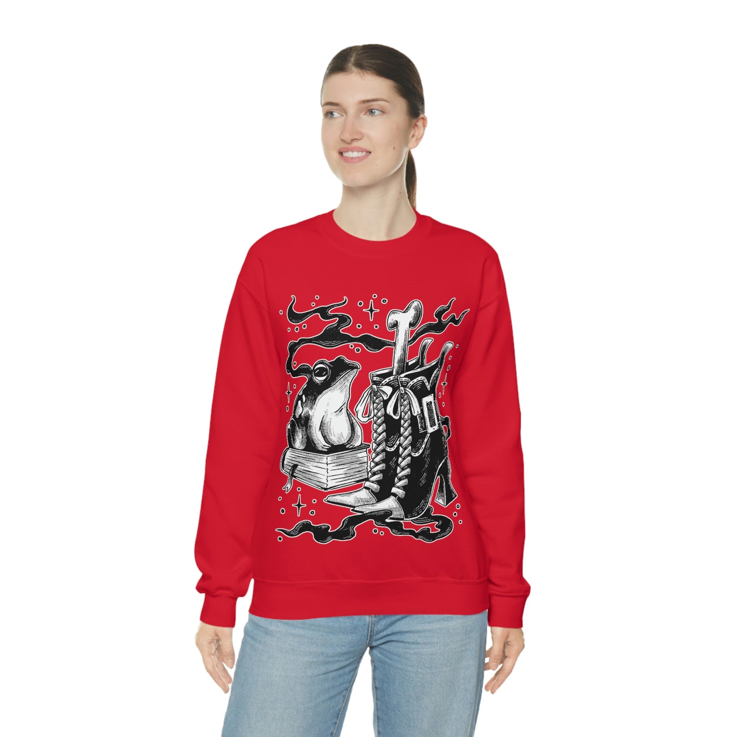 Witch Aesthetic Frog Goth Aesthetic Sweatshirt