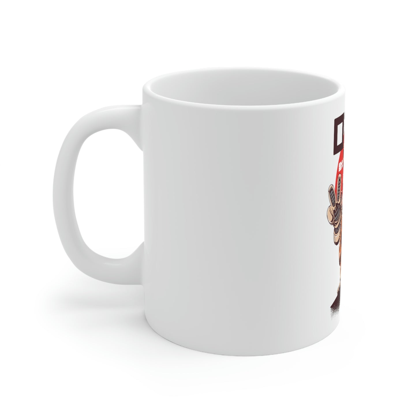 Cute Shiba Robot Pastel Kawaii Aesthetic, Yami Kawaii, Japanese Aesthetic Otaku White Ceramic Mug 11oz