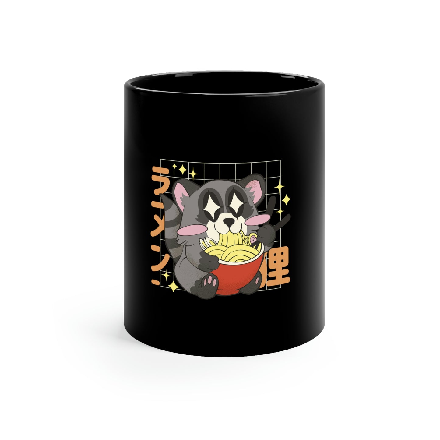 Kawaii Aesthetic, Yami Kawaii Racoon Ramen Mug