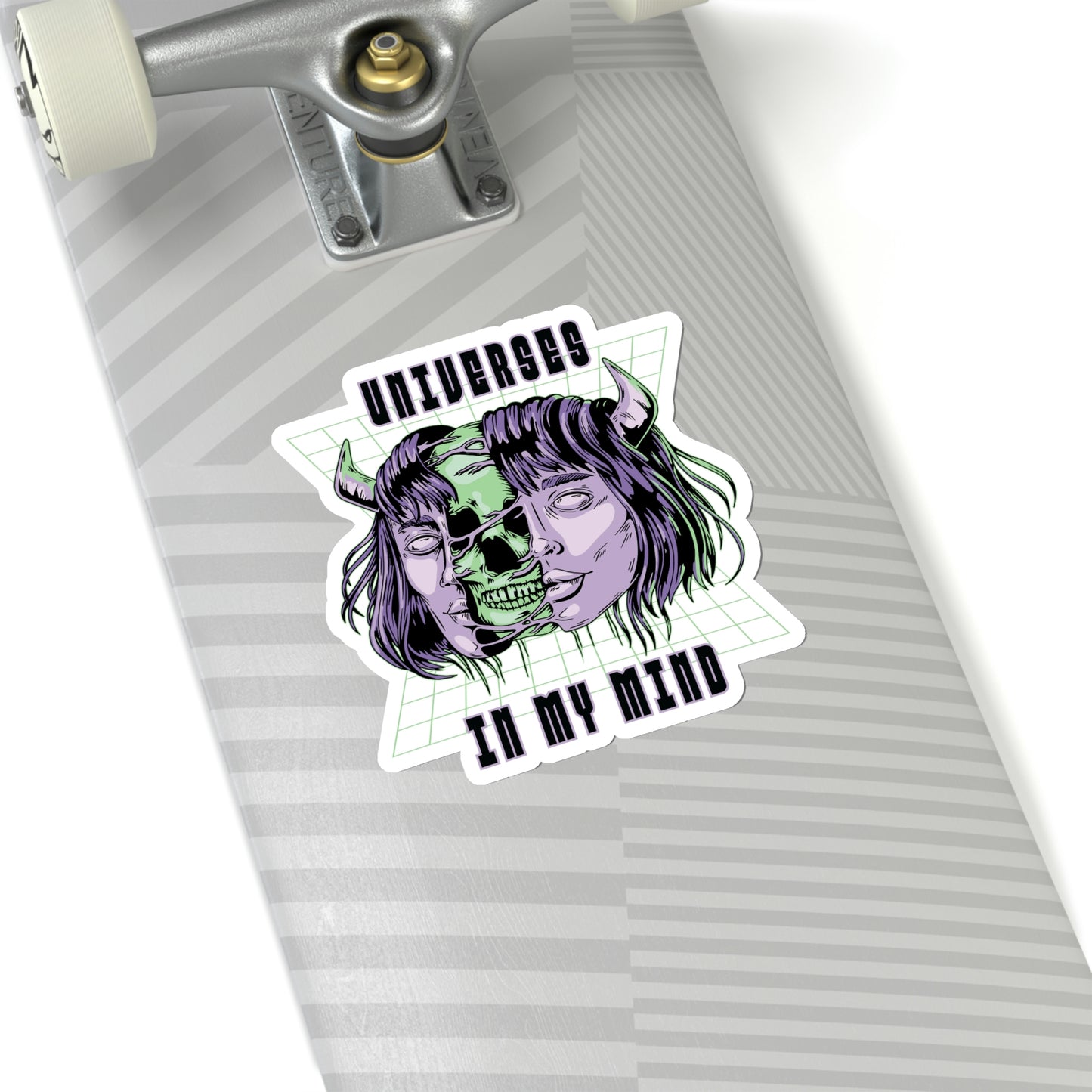 Universes In My Mind Pastel Goth Aesthetic Cyber Sticker