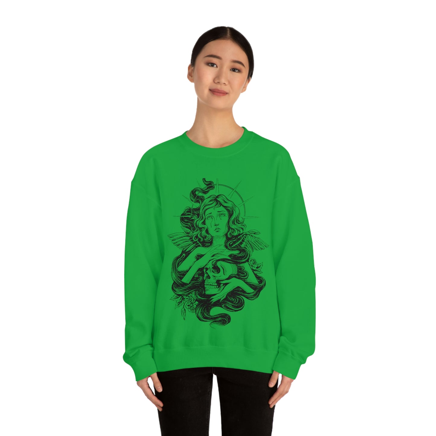 Dark Aesthetic Crying Women Sweatshirt