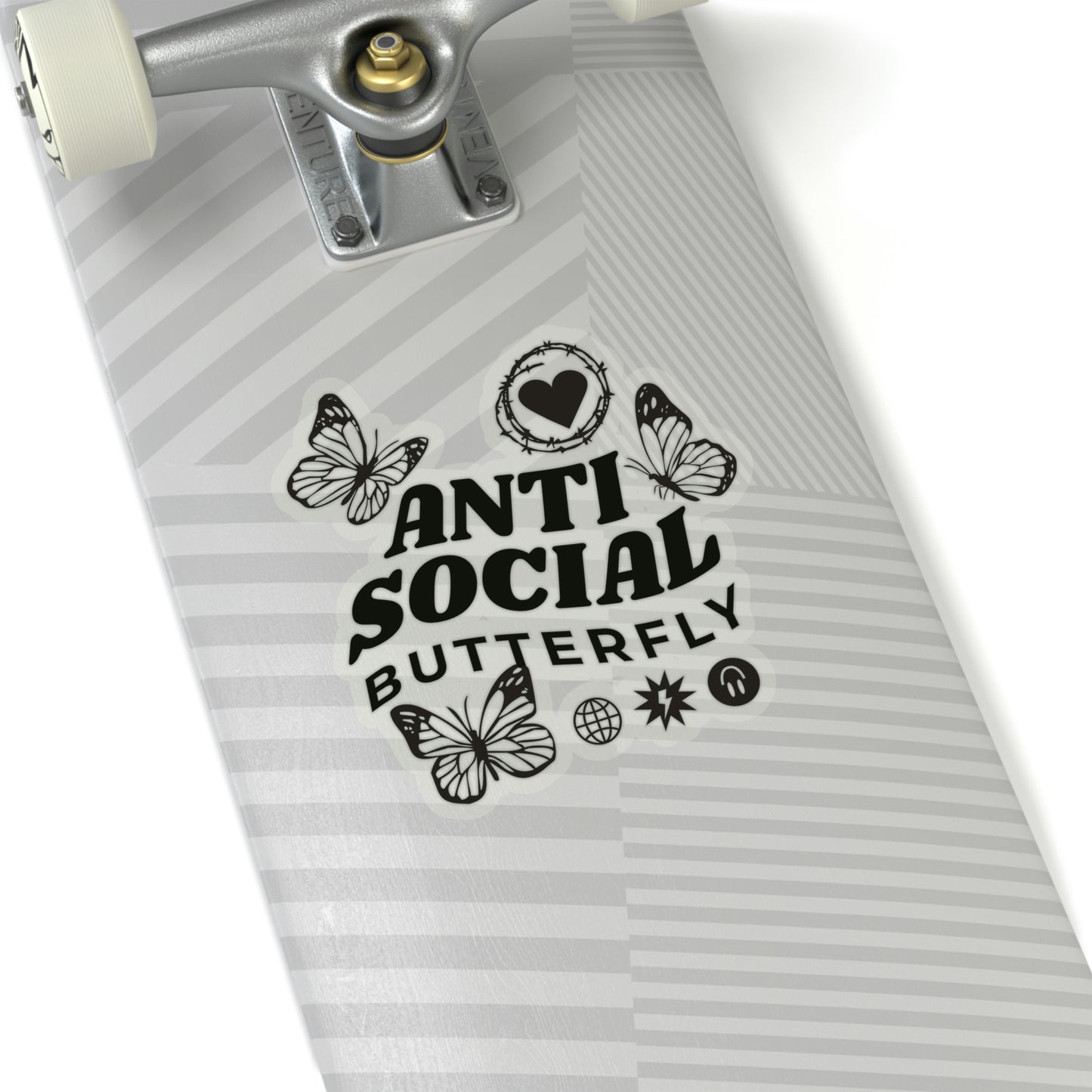 Anti Social Butterfly, Goth Aesthetic Sticker