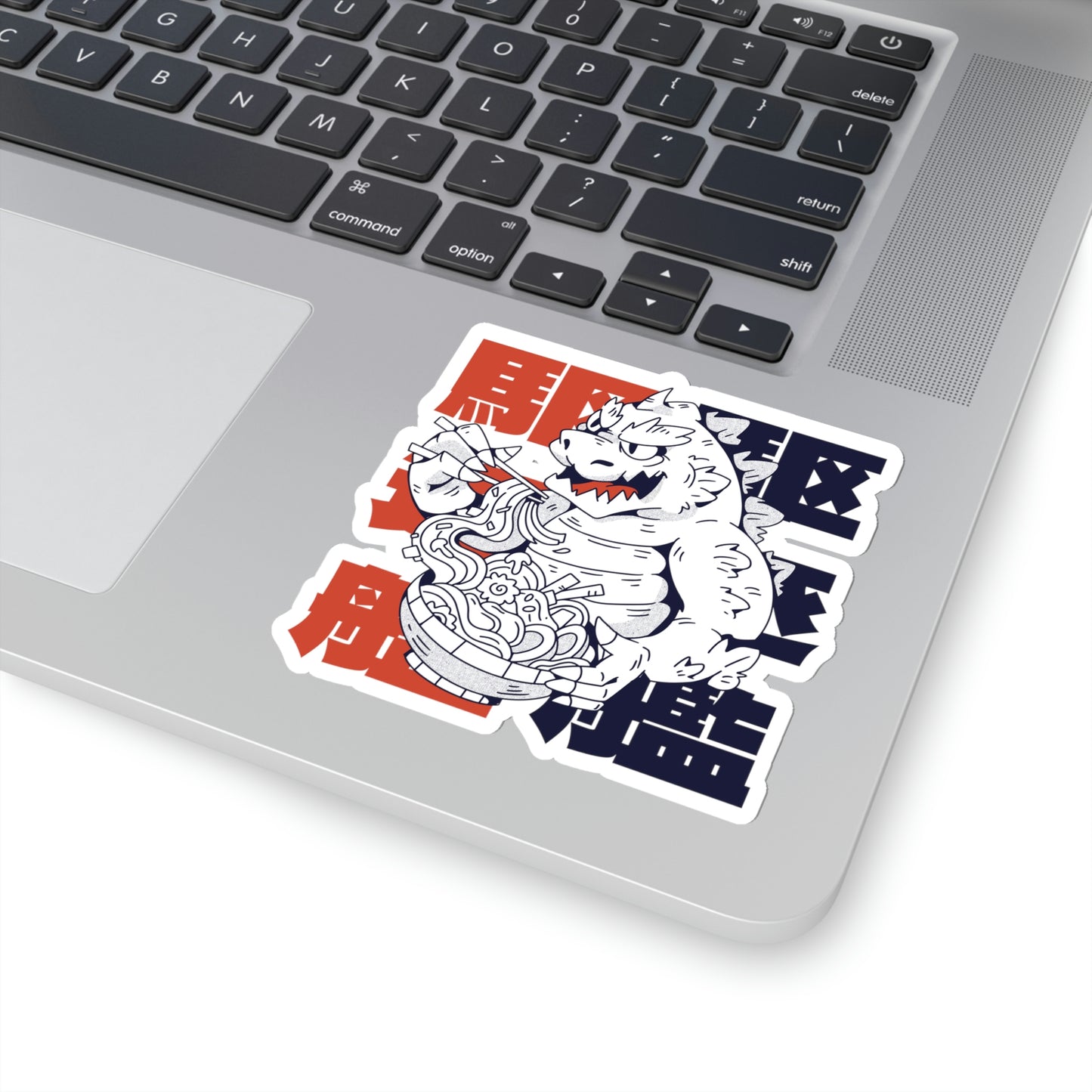 Japanese Aesthetic Monster Eating Ramen Sticker