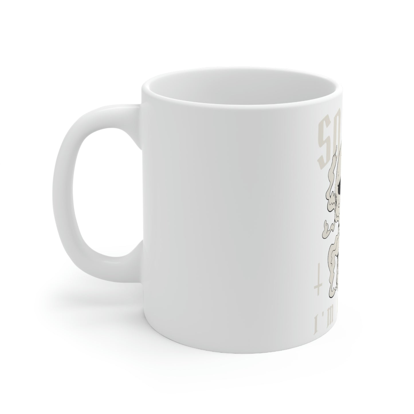 So Goth Im A Ghost Goth Aesthetic White Ceramic Mug